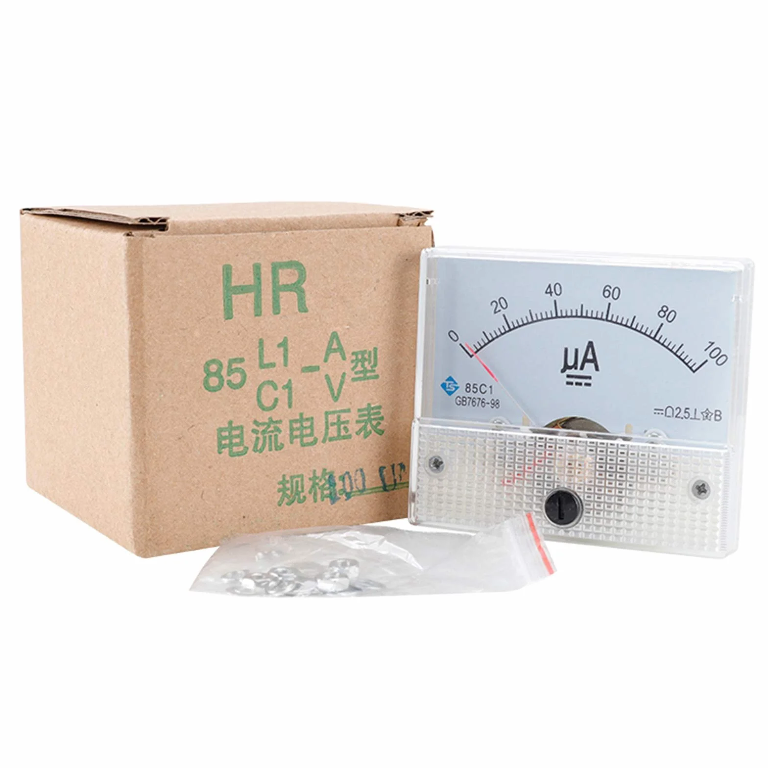 AMP Microamp Amperometro Corrente Meter Gauge DC 0-100uA