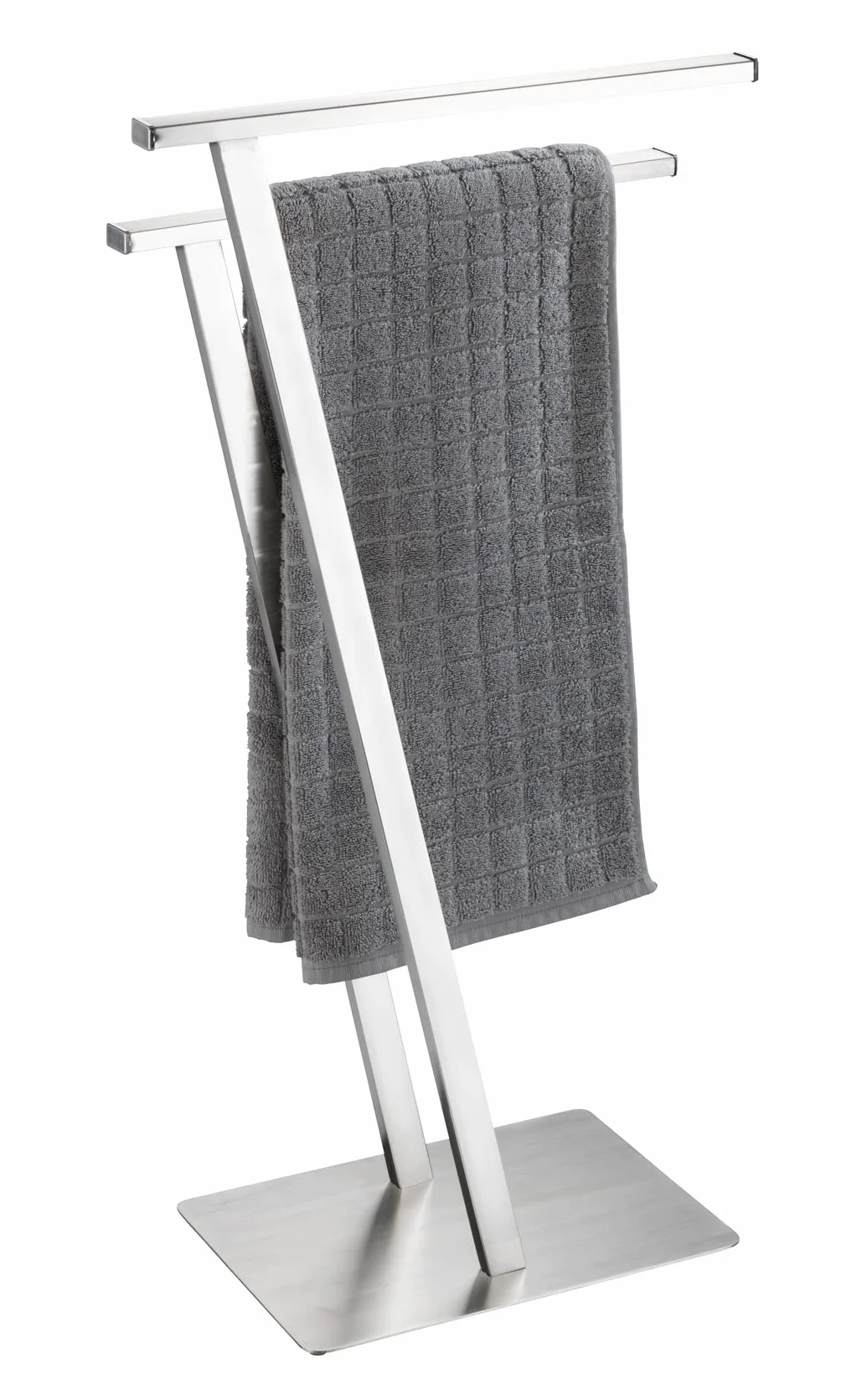 Wenko Piantana portasalviette Lirio stender appendiabiti acciaio inox 20 x 76,5 x 40 cm opacizzato