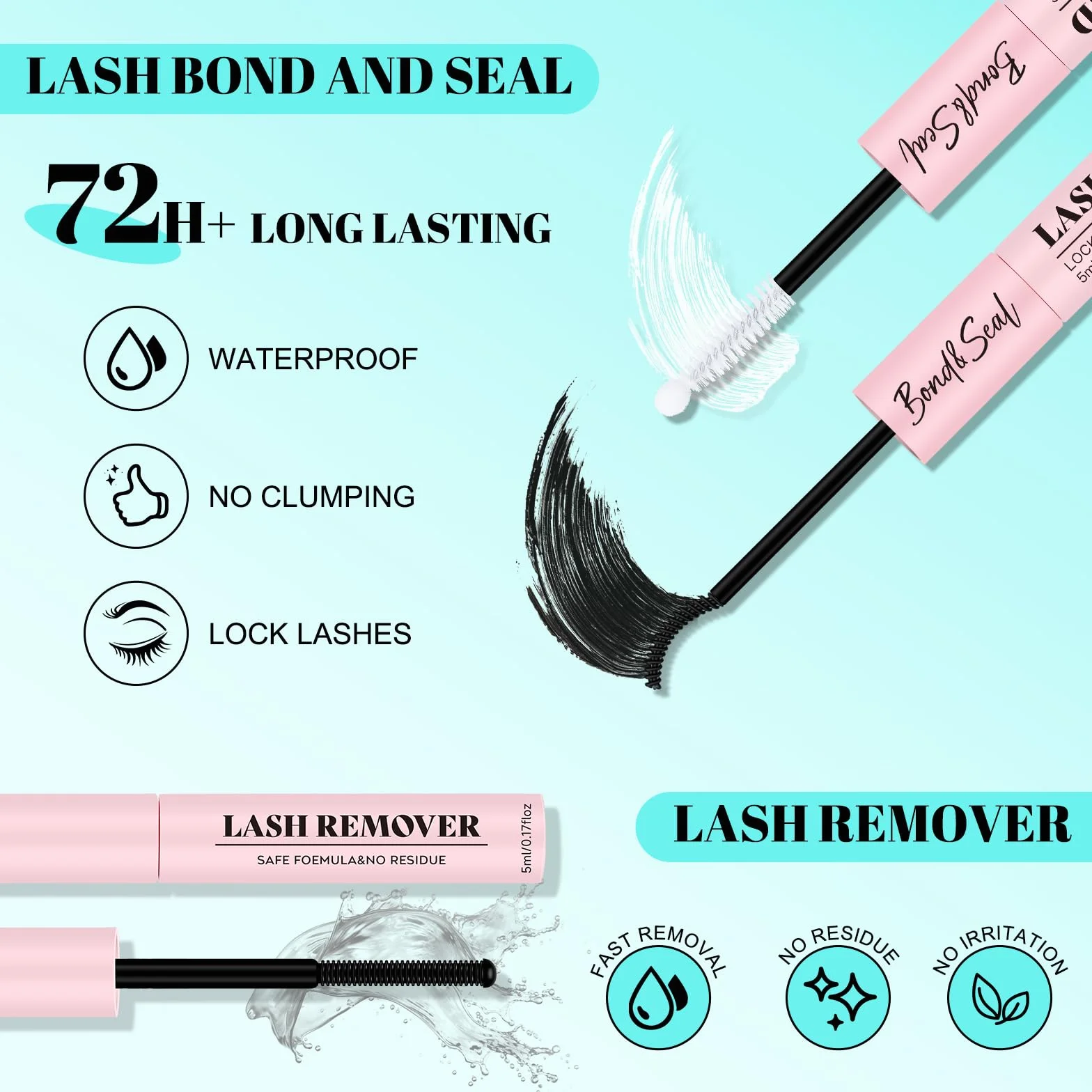 Natura Kit Ciglia Extension Ciuffetti Ciglia Finte Kit 320 pezzi 20D40D D Curl Ciglia Finte Lash Clusters Lash Bond e Seal,Glue Remover Pinzette Lash Applicator Tool（D-mix8-18mm Kit）