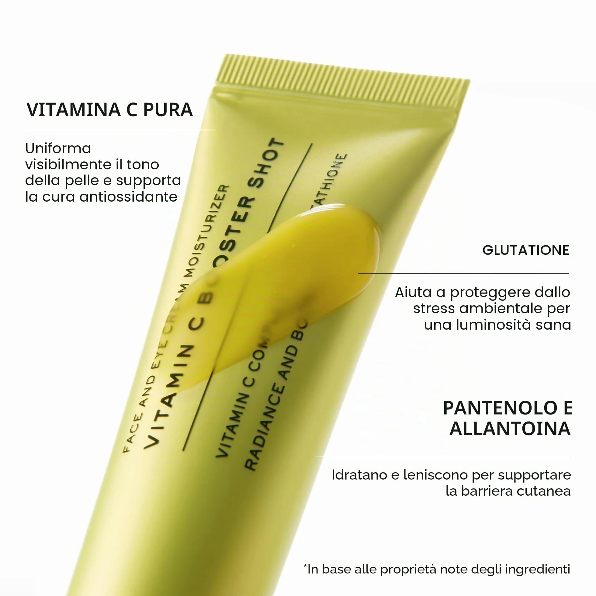 Arencia Vitamina C Booster Shot Siero con glutatione, niacinamide e vitamina E per pelle radiosa, 29,9 ml