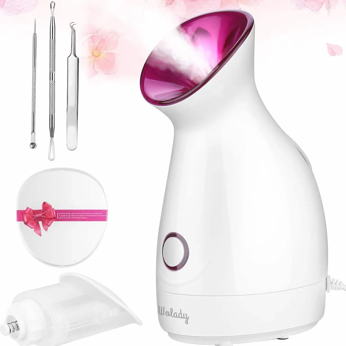 Sauna Facciale,Vaporizzatore Nano Ionico Spa Viso,Atomizzatore Vapore Adatto per sauna,spa,umidificatore,pulizia dei pori, punti neri,cura del corpo vaporizzatore viso