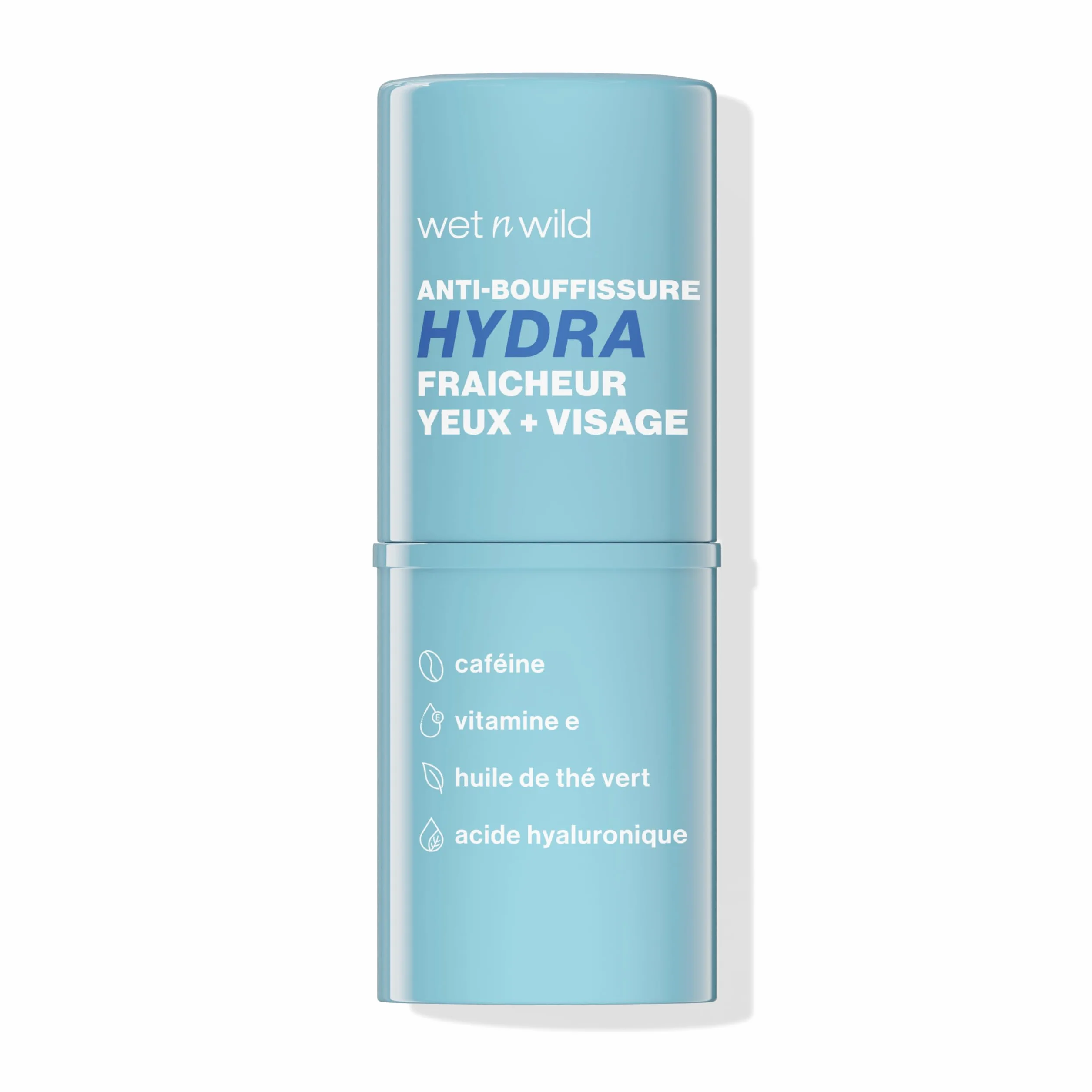 Wet n Wild Cooling Hydra De-Puffer, Balsamo Rinfrescante in Stick per Illuminare e Rinfrescare il Contorno Occhi e Migliorare la Morbidezza della Pelle, Acido Ialuronico, Caffeina e Probiotici