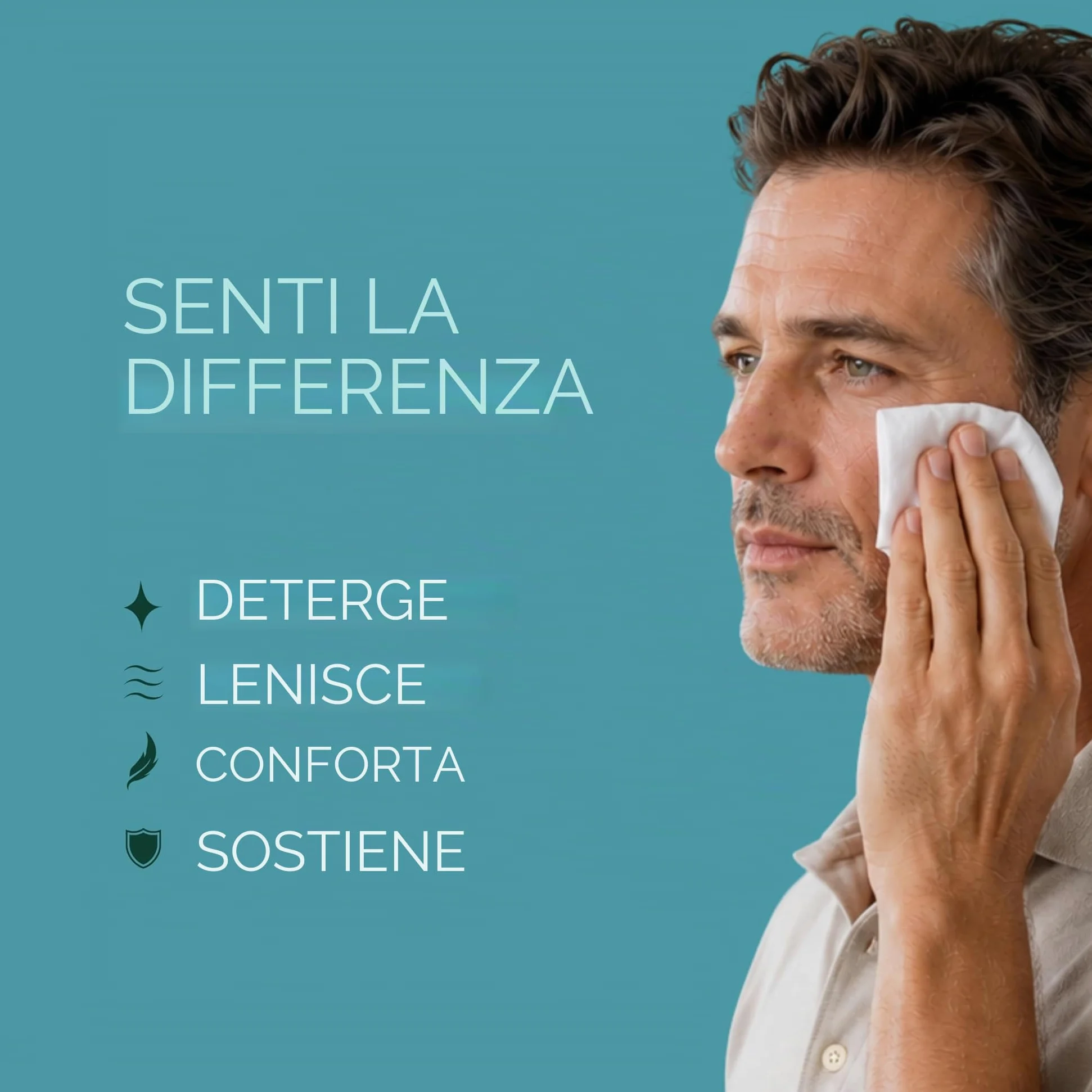 NOVEHA Salviette per palpebre con olio di tea tree, 180 pezzi, salviette detergenti per occhi, per palpebre, ciglia e pelli sensibili, rinfrescanti per la cura quotidiana del contorno occhi