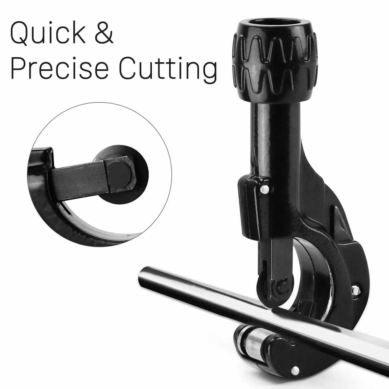 Tagliatubi a Rotella per Tubi Rame PVC Alluminio Acciaio Inox Ø3-35mm, 3 Rotelle di Ricambio