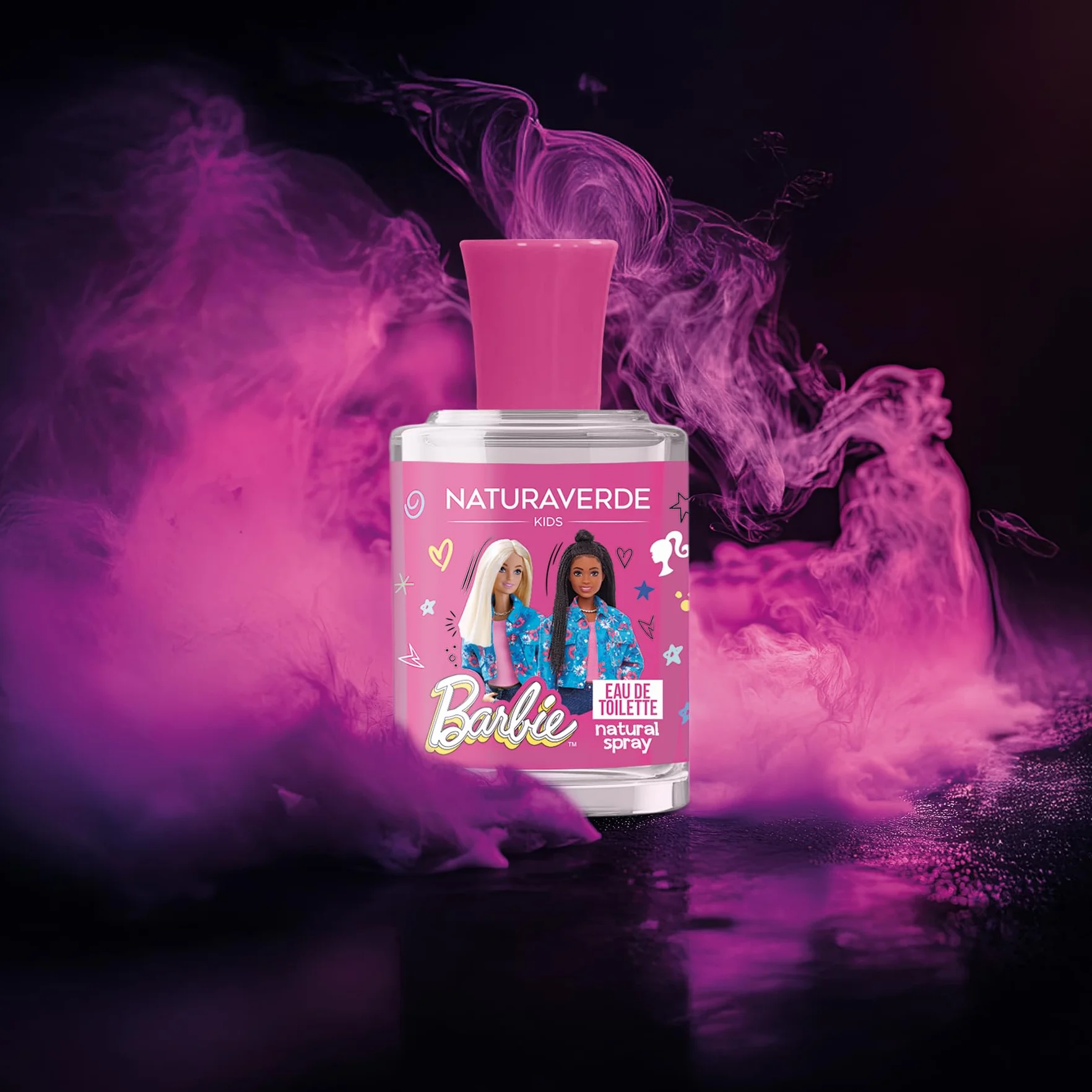 NATURAVERDE Kids -Barbie Eau De Toilette 30ml Fragranza per Bambine, Dolce e Delicata, Ispirata al Mondo di Barbie