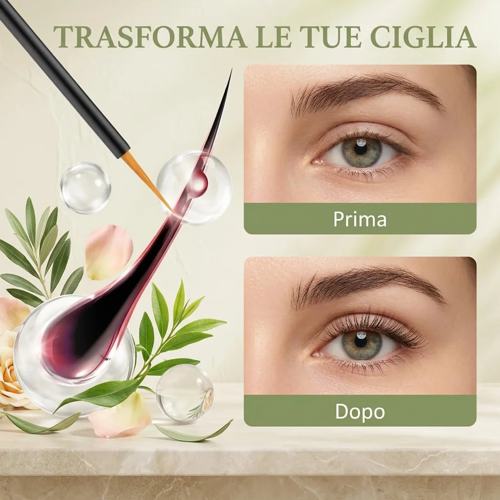 Glowsty Lashes Siero Ciglia/Lash By Marya Siero Ciglia London Rosa 2.0—Trattamento Ciglia Delicato Con Ginseng Swertia Japonica E Vitamina B2 Per Un Aspetto Più Folto E Ordinato Ogni Giorno (1 pezzo)