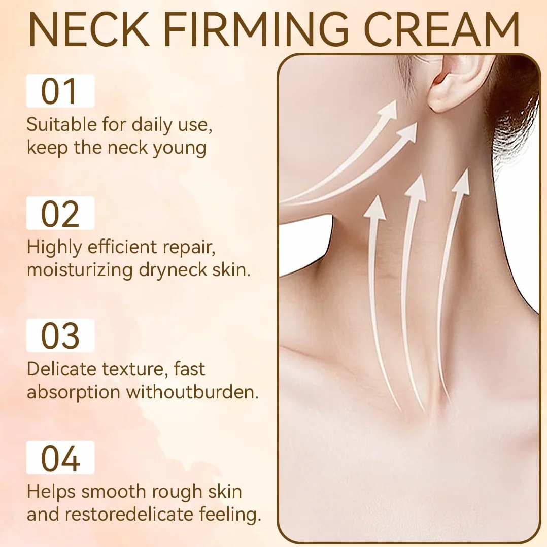 1 Pezzi Crema Rassodante Collo, Maschera Collo e Décolleté, Anti-Età Crema Per Rassodare E Ridurre Le Rughe Su Colle E DéColleté Per Donna, Lifting, Rassodante E Idratante Con Collagene (50g)