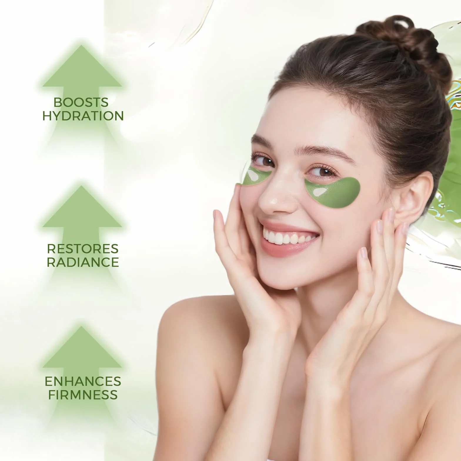 Patch Occhi Idratanti con Aloe Vera e Collagene, 60 Pezzi Maschera Occhiaie e Borse Effetto Defaticante, Trattamento Contorno Occhi Antirughe per Uomo e Donna, Patch Idrogel per Rughe e Linee Sottili