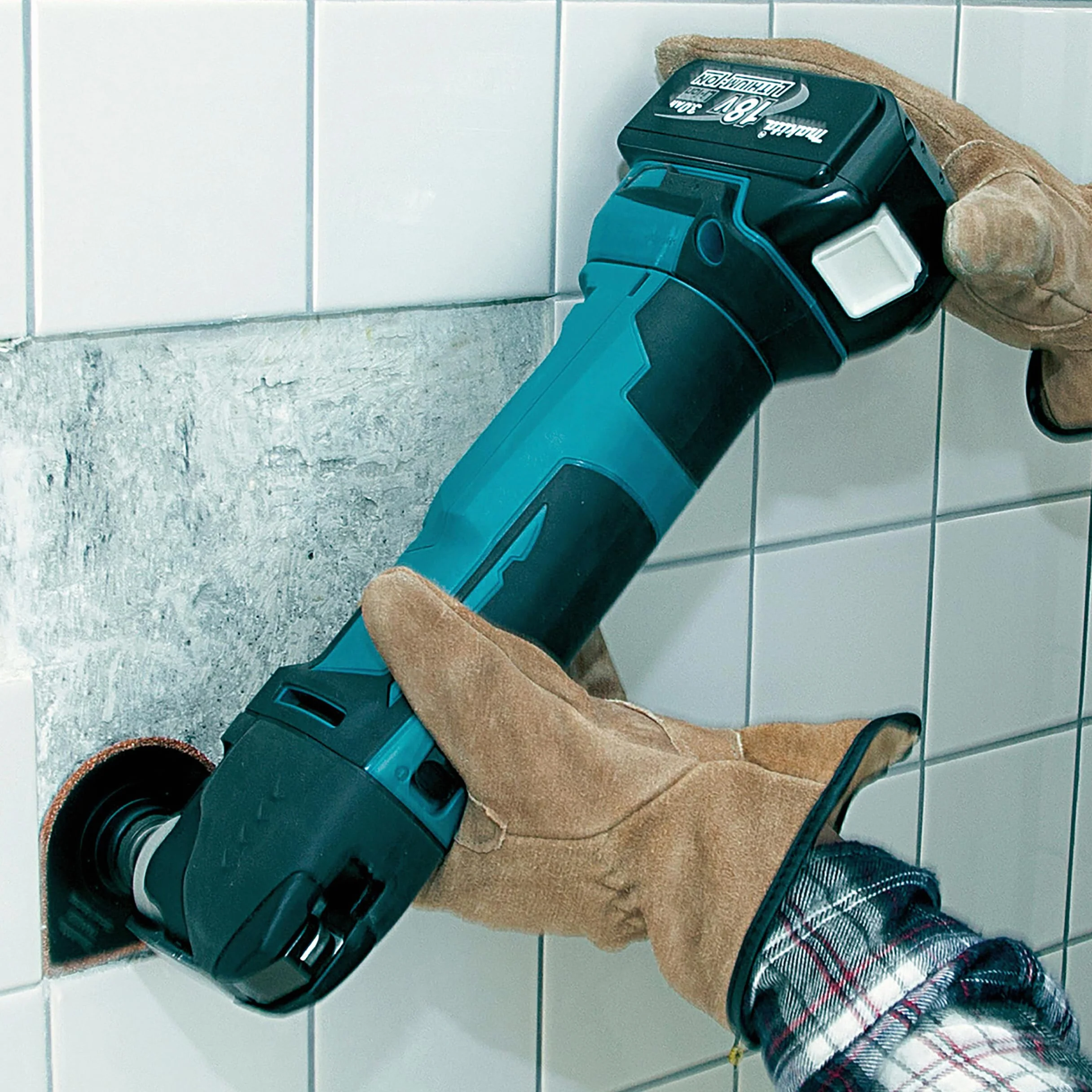 Makita DTM51Z Utensile multifunzione a batteria 18 V, blu