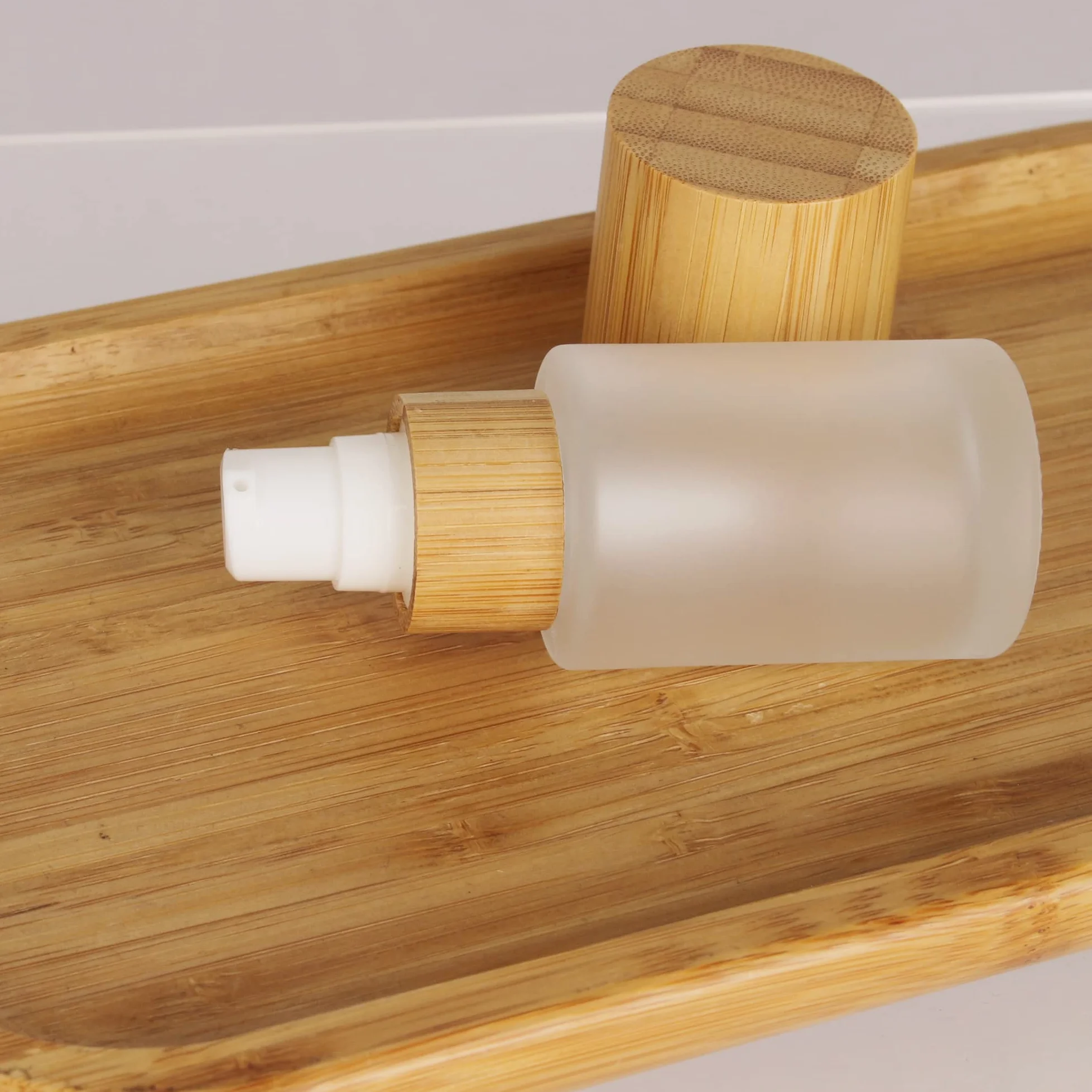 COSIDEA 6 bottiglie vuote da 30 ml in vetro smerigliato con dispenser per lozioni, flaconi ricaricabili per emulsione cosmetica, creme cosmetiche, articoli da toeletta, contenitori da viaggio