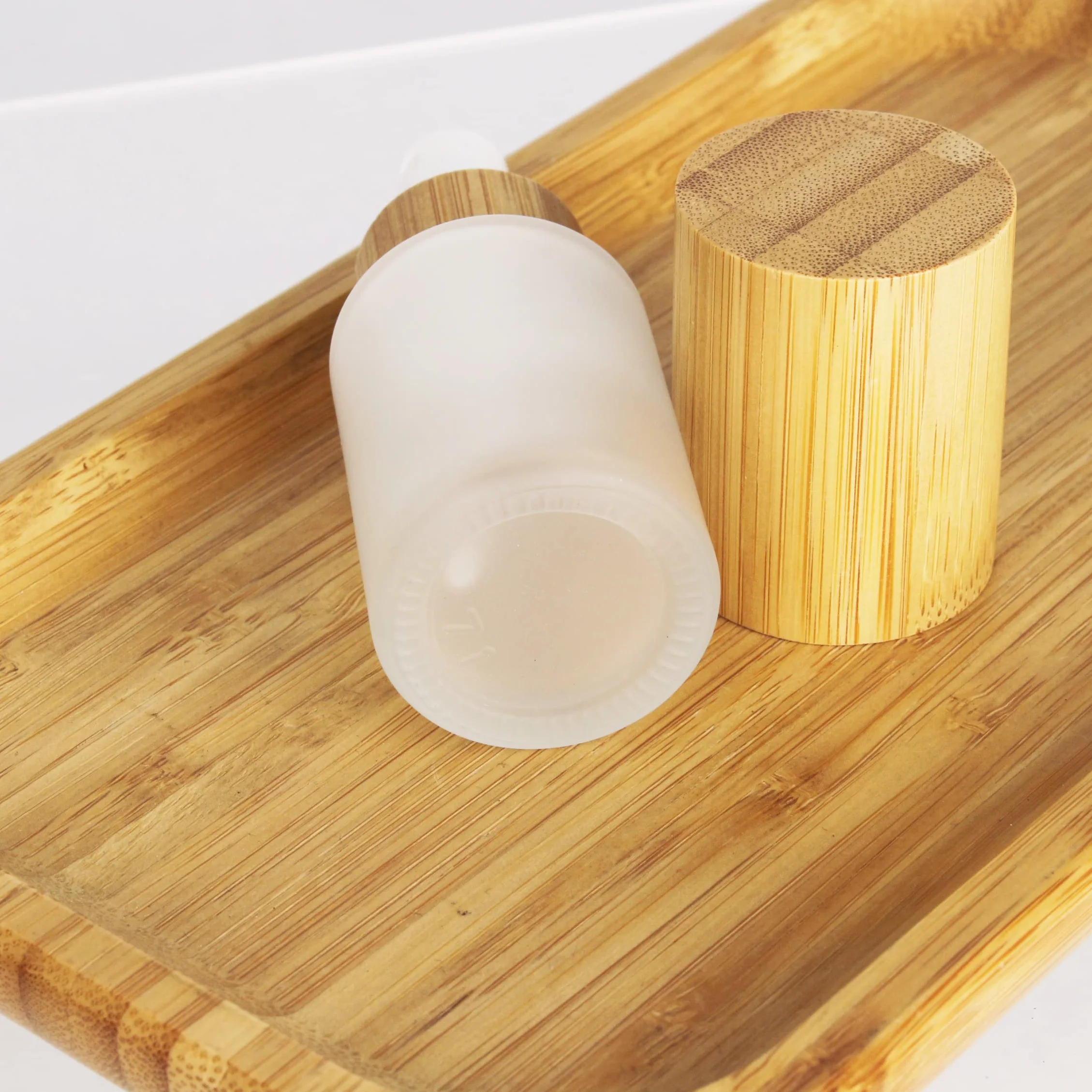 COSIDEA 6 bottiglie vuote da 30 ml in vetro smerigliato con dispenser per lozioni, flaconi ricaricabili per emulsione cosmetica, creme cosmetiche, articoli da toeletta, contenitori da viaggio