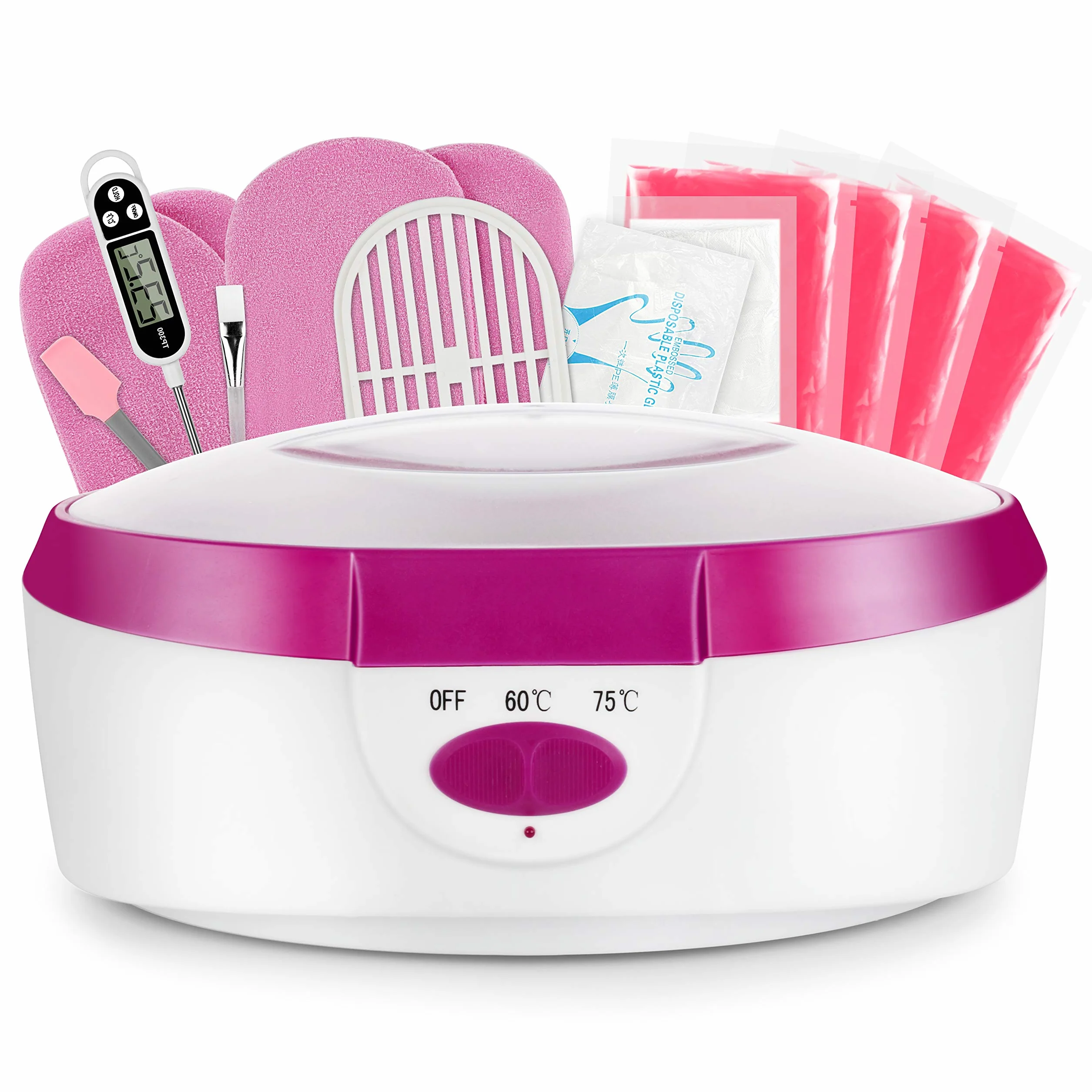 Dispositivo per Bagno di Paraffina per mani e Piedi, con Accessori, Vasca per Cera Elettrica, con Cera di Paraffina 265W