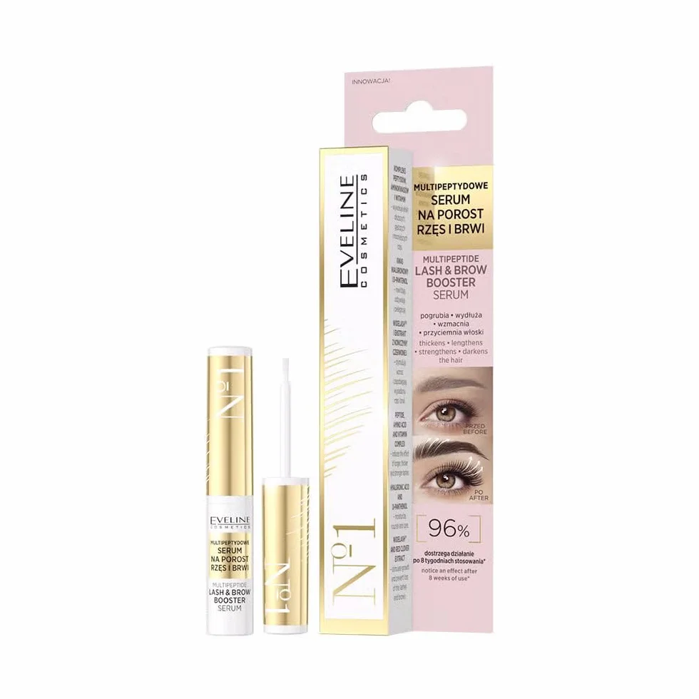 Eveline Cosmetics Siero multipeptidico per la crescita di ciglia e sopracciglia