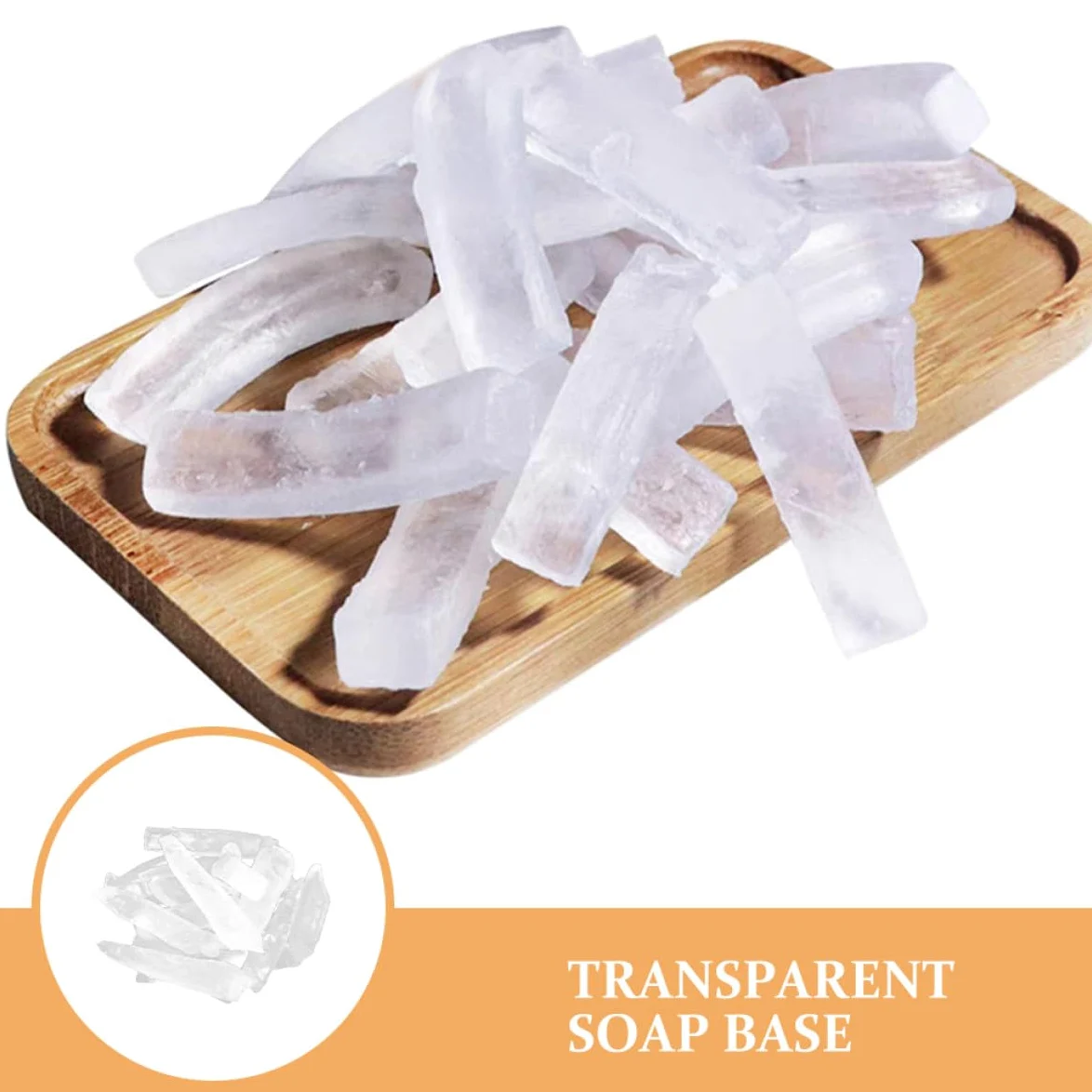 Base di Sapone Esfoliante Trasparente 3 Pezzi per Produzione di Sapone Fatto a Mano Ingredienti Naturali per Mani e Corpo Uso Bagno
