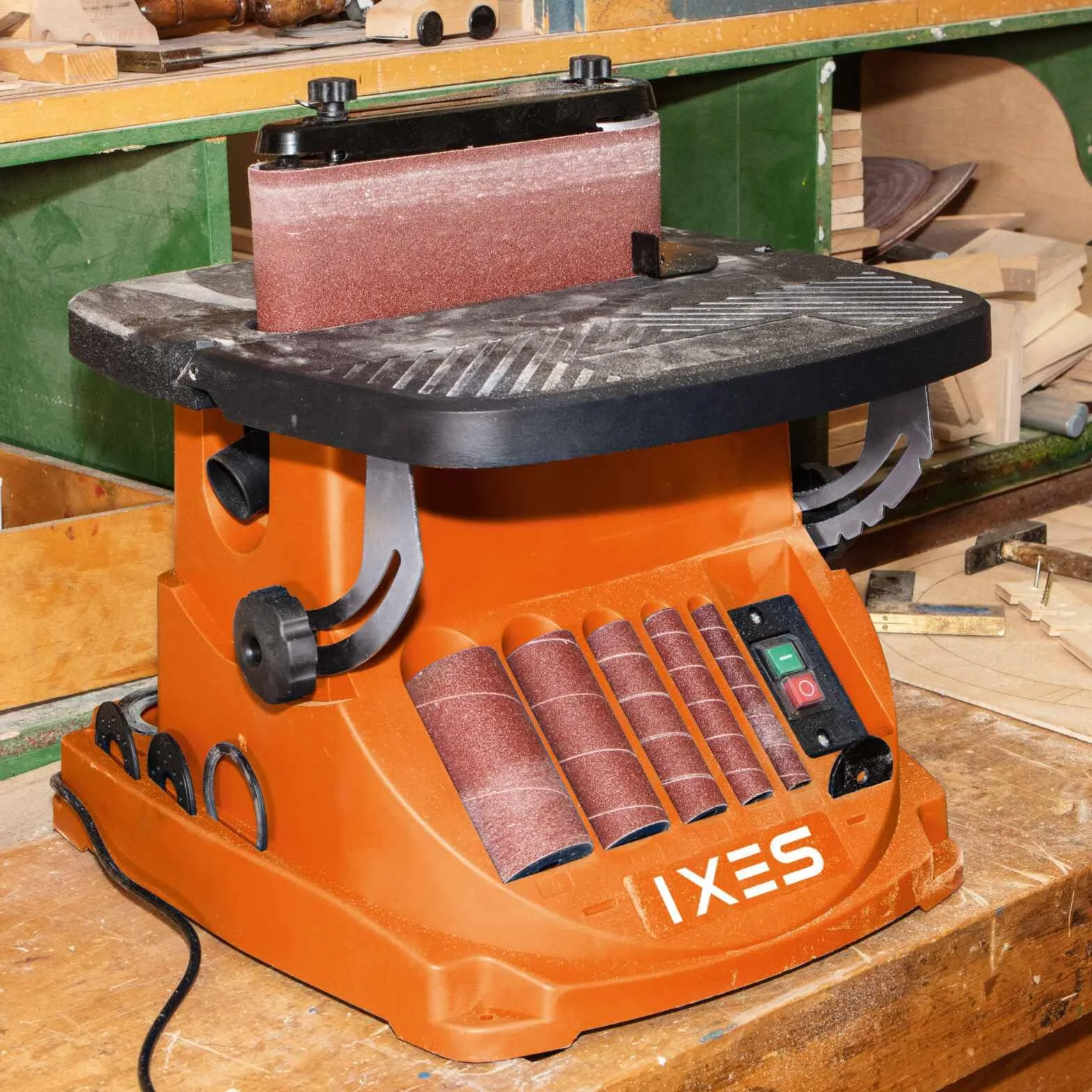 Scheppach IXES IX-BSO600 Oszillierender Spindelschleifer Bandschleifer Kantenschleifer