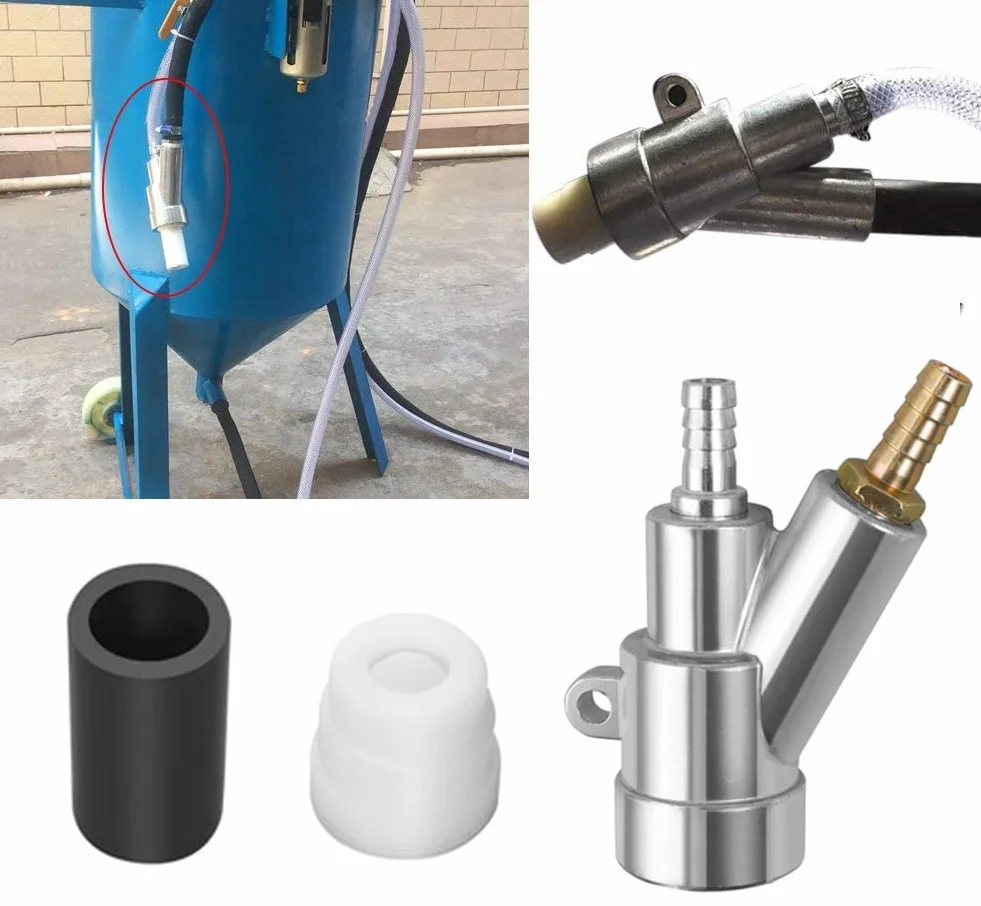 Pistola per sabbiatura Kit sabbiatrice ad aria Ugello carburo di boro 8 mm