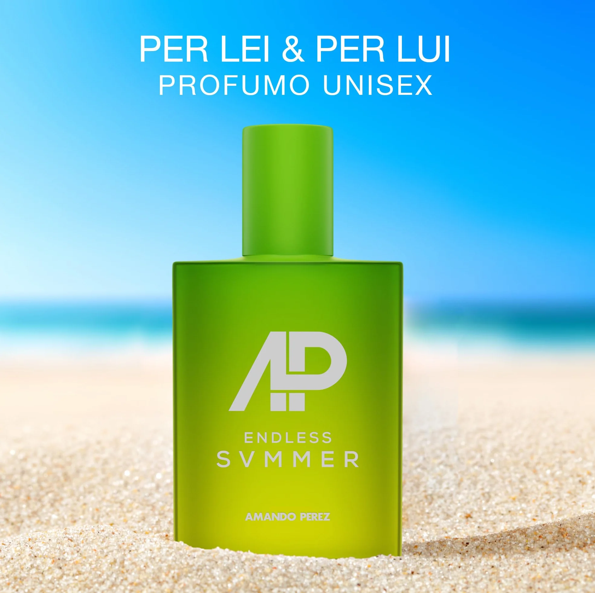 Amando Perez Endless Summer – Eau de Parfum 50 ml – Profumo Unisex Estate – 12% Olio Profumato – Agrumi Freschi con Cocco, Ylang-Ylang & Ibisco – Lunga Durata