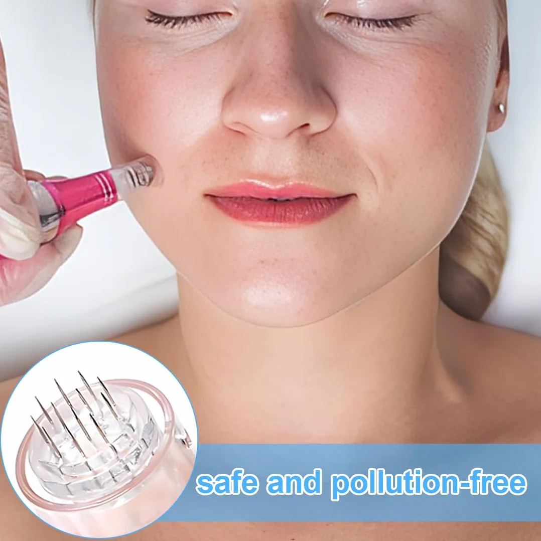10 Pezzi 12 pin micro nano aghi per modello, aghi di ricambio per microneedling, universale compatibilità con Microneedling, microneedling viso, per il ripristino della pelle