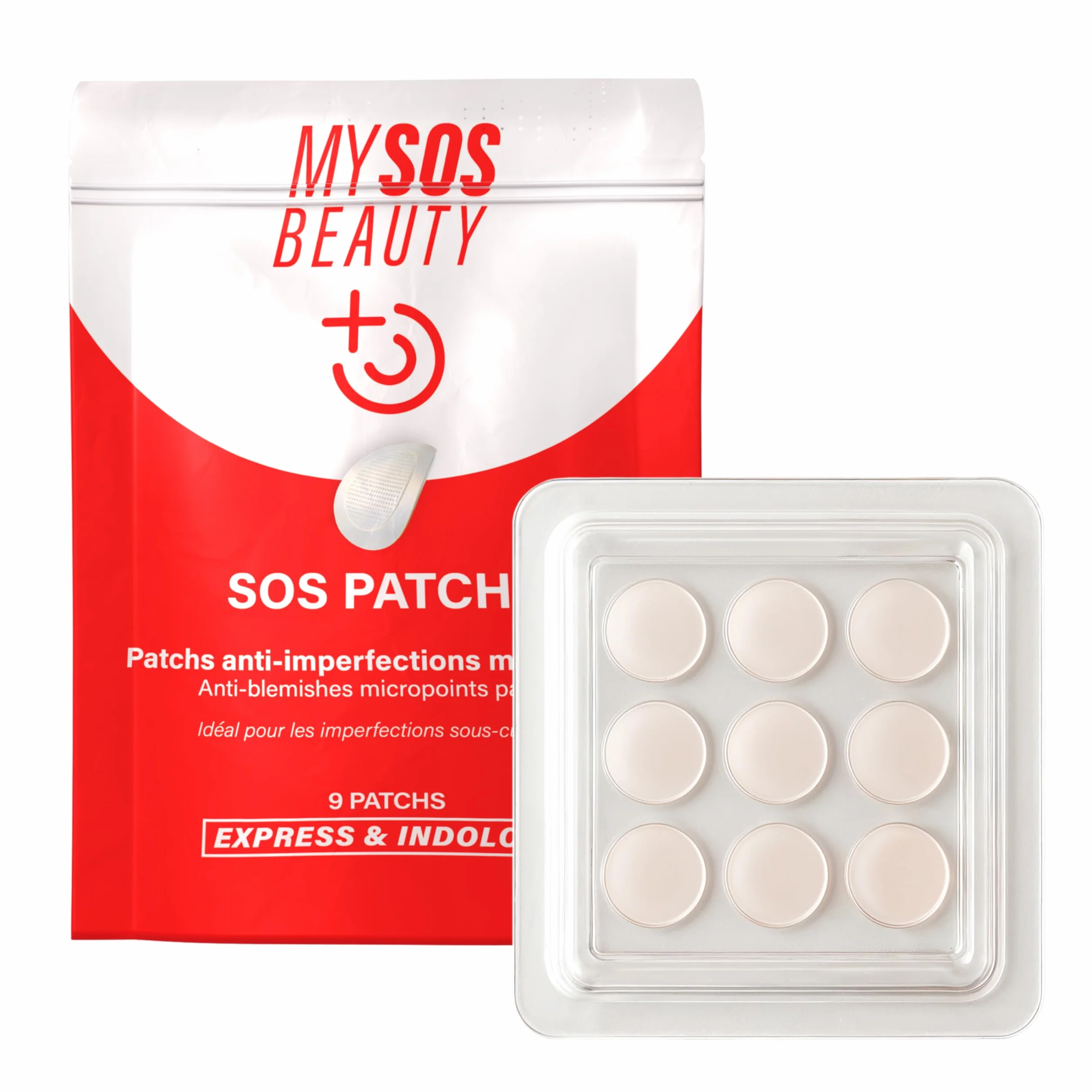 MY SOS BEAUTY Patch contro i brufoli micropunti – My SOS Beauty – Anti Acne Sotto Cutané – Acido salicilico & Albero del Tè – Elimina i brufoli dolorosi in 6 – 8 ore, invisibili e senza dolore, 9 patc