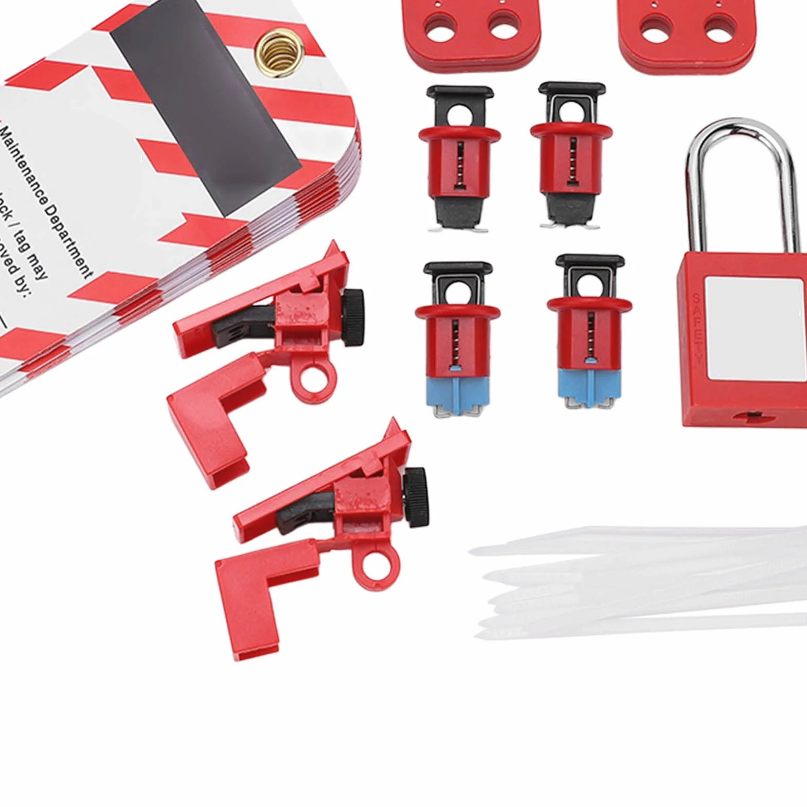Kit di Tagout di Blocco Dell'interruttore Automatico, Chiusure di Blocco Set di Chiusure Per Etichette Loto Per Lucchetto Elettrico di Sicurezza Industriali