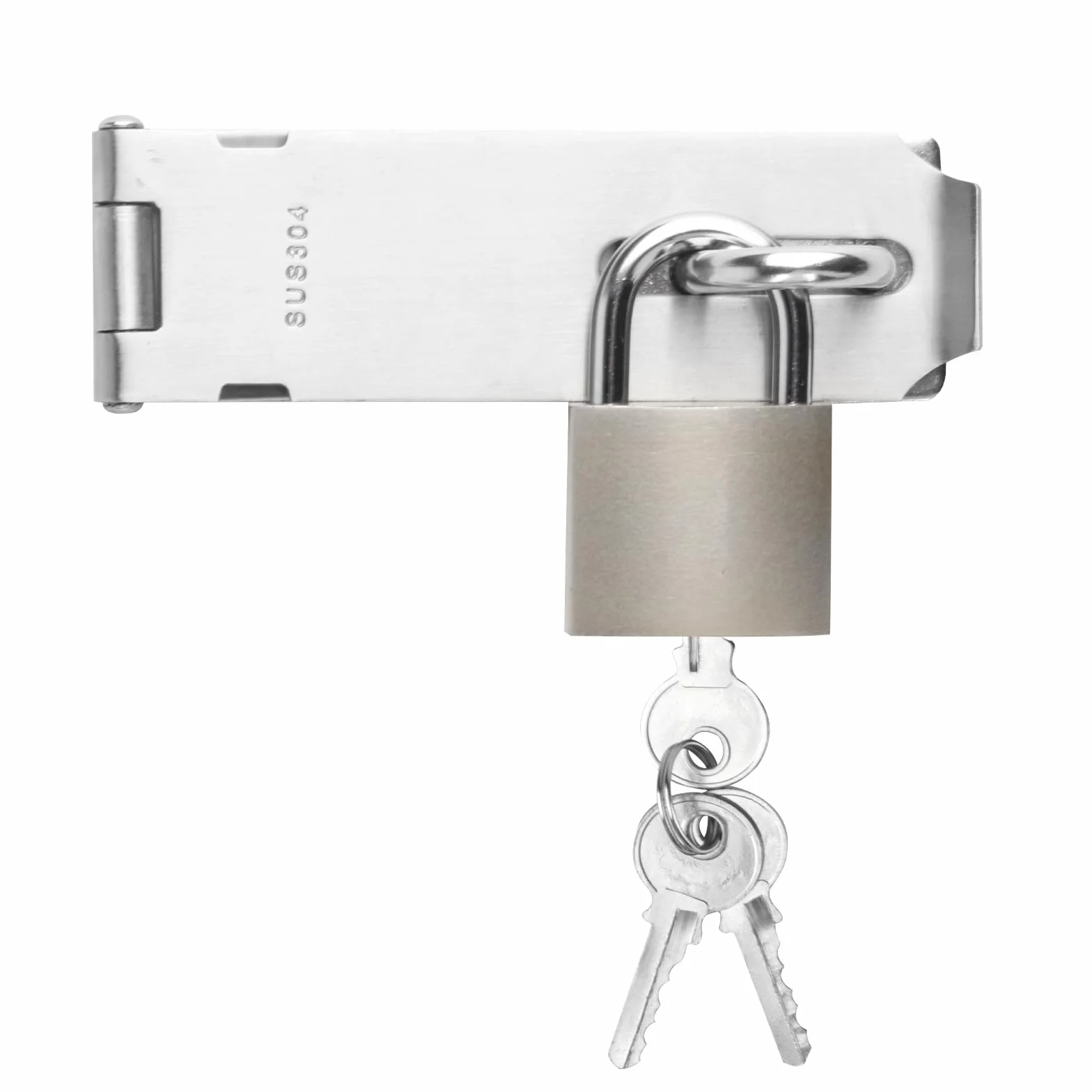 Haspe Serratura di Sicurezza 12,7 cm Acciaio Inox per Cancello