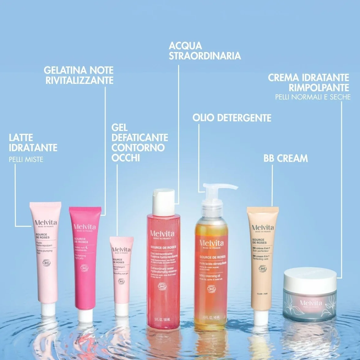 Melvita - Olio Struccante - Source de Roses - Pulizia Delicata & Efficace - Arricchito con Estratti di Rose Selvatiche & Oli Vegetali - 145 ml
