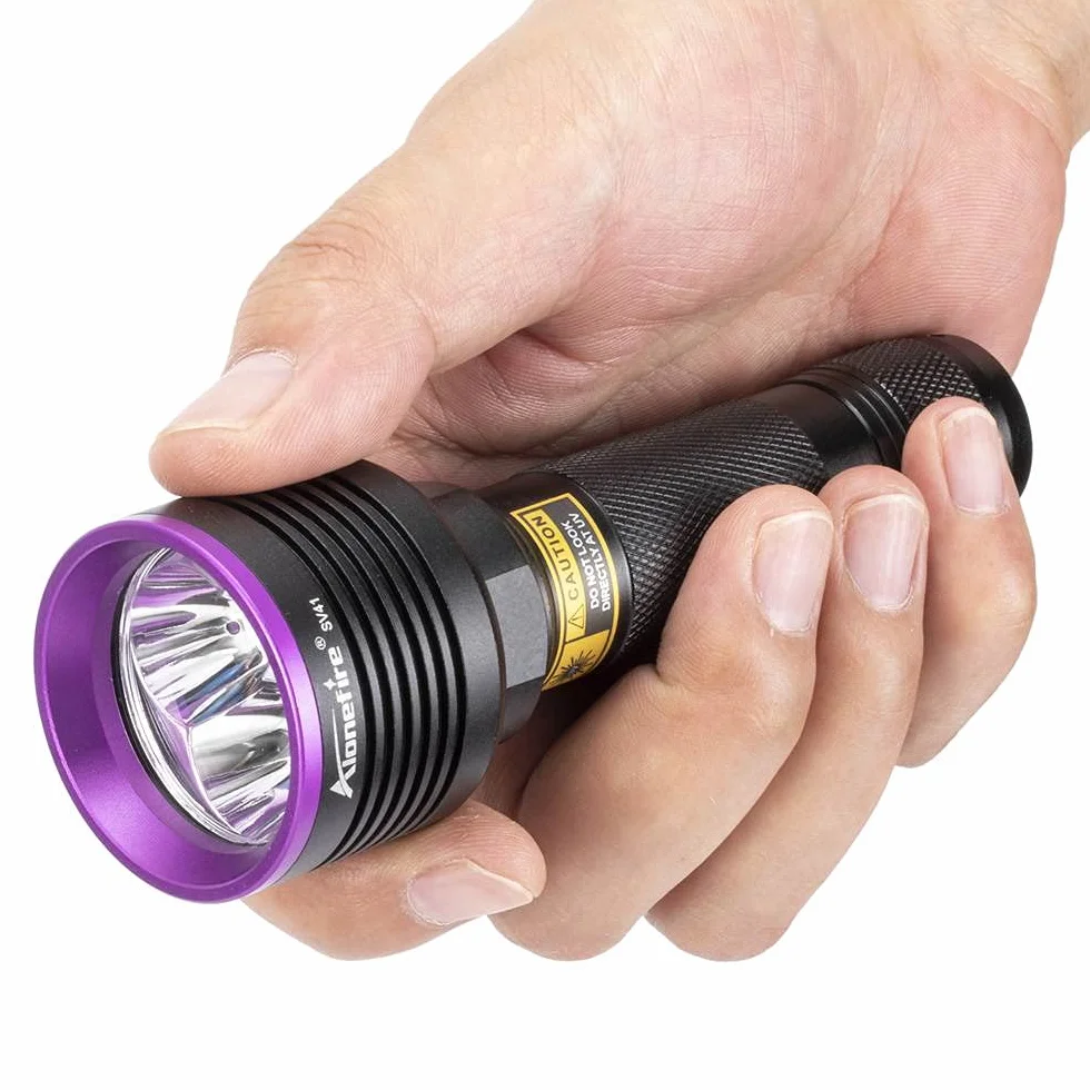 Alonefire SV41 Torcia UV Professionale 10W Ricaricabile Luce Nera 395nm
