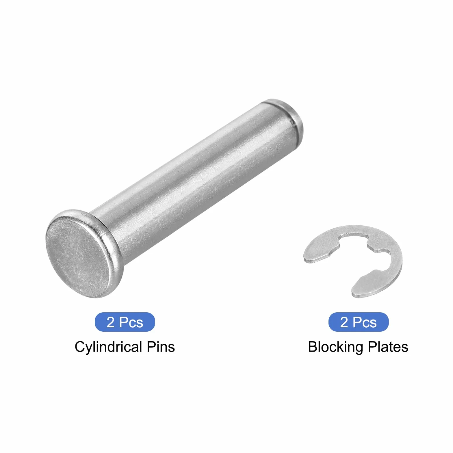 QUARKZMAN Perno Posizionamento Cilindrico M12x55mm Acciaio Inossidabile 304