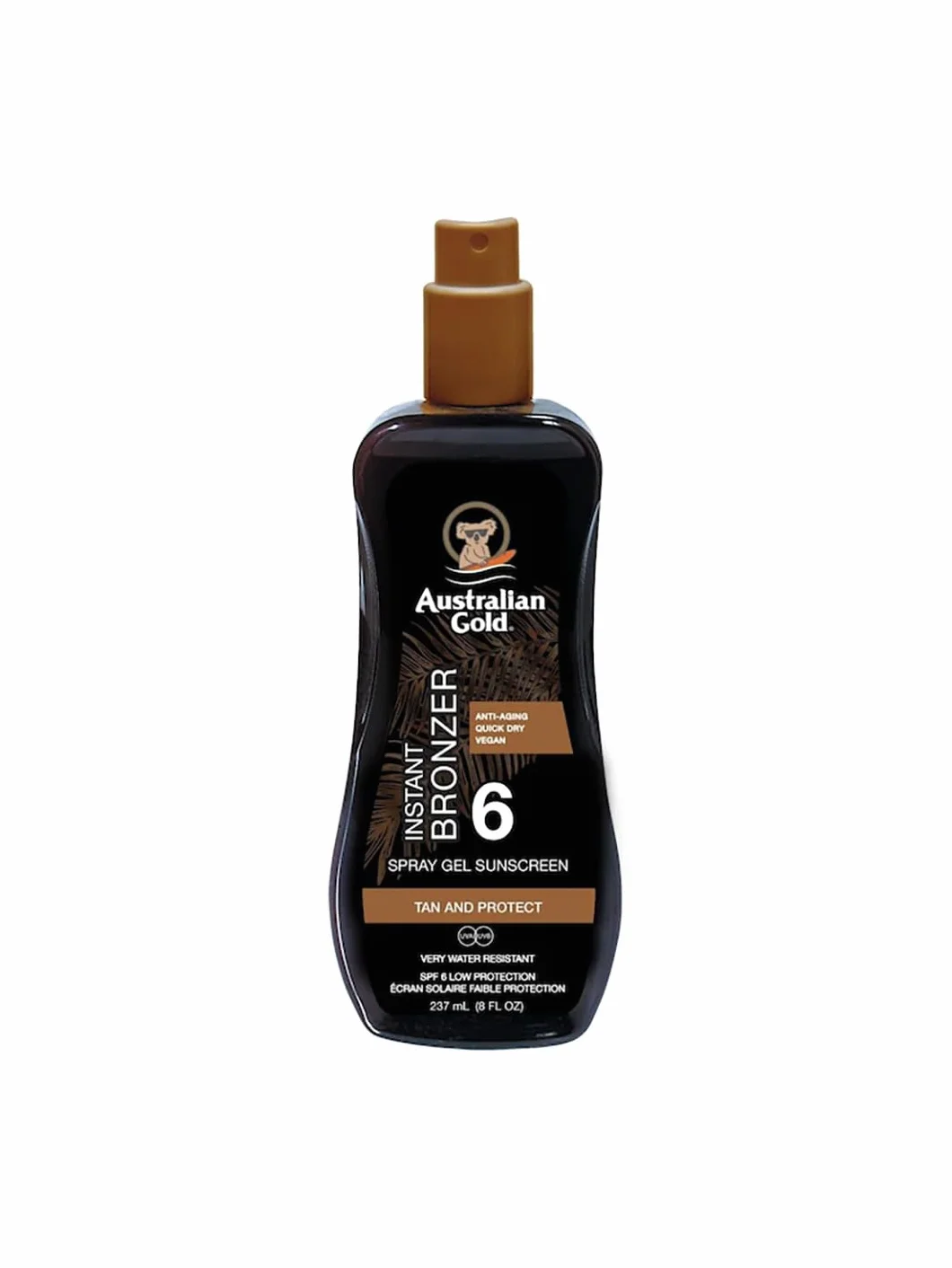 Australian Gold Spray SPF 6 bassa con protezione concia Agente 237 ml