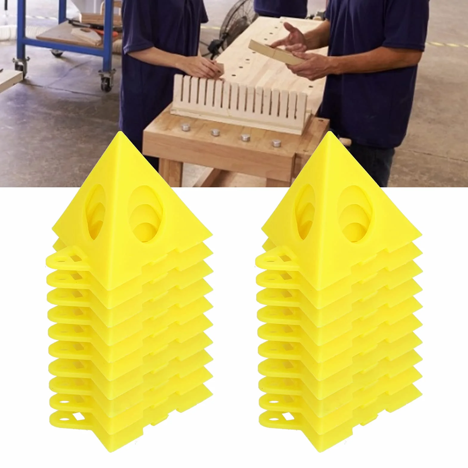 Supporto a Piramide di Pittura 20 Pezzi, Piramide Stand Paint Triangle Stands Alzate Supporti Triangolari in Plastica per Tela
