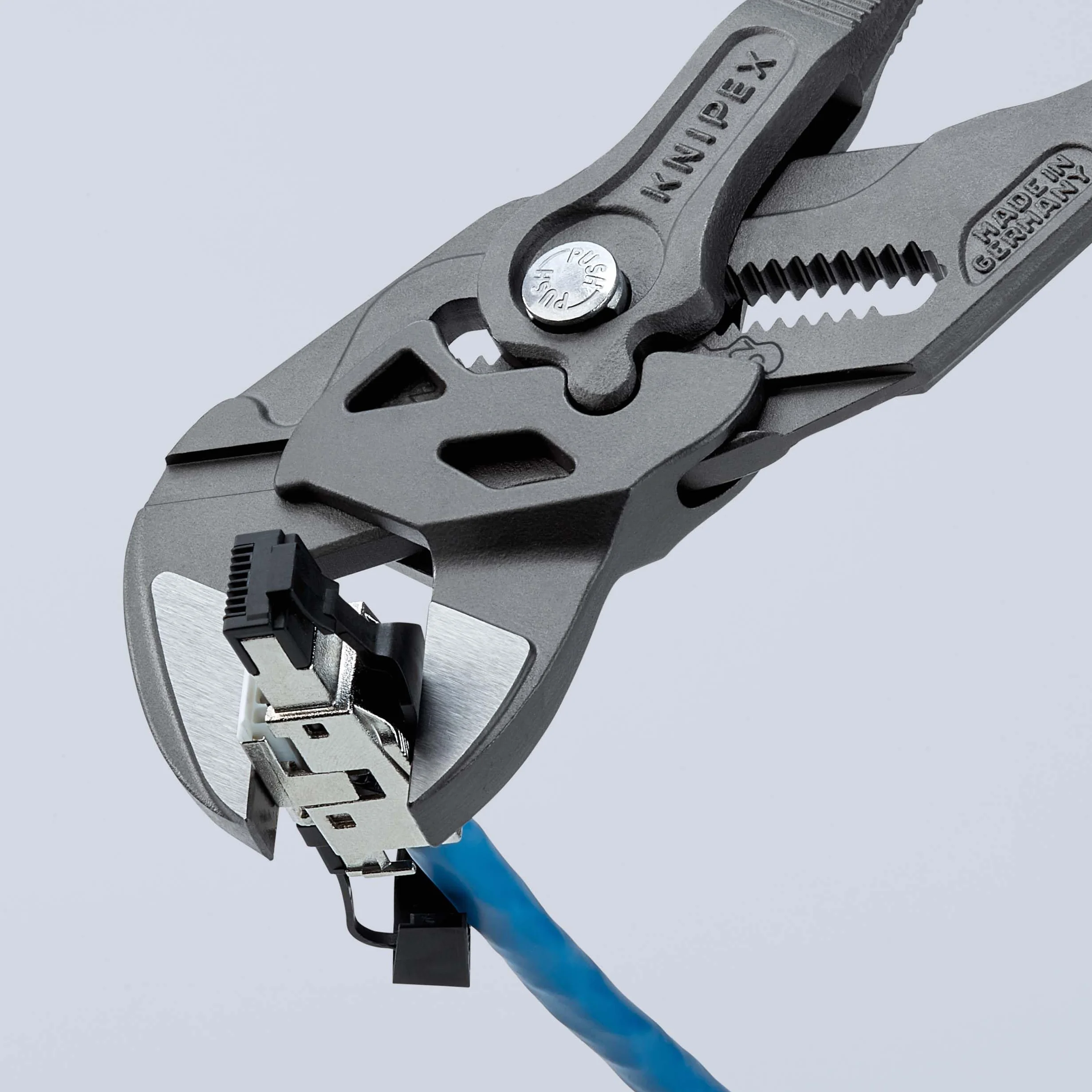 KNIPEX Pinze chiave 250 mm 86 02 250 bonderizzata grigia impugnature multicomponente