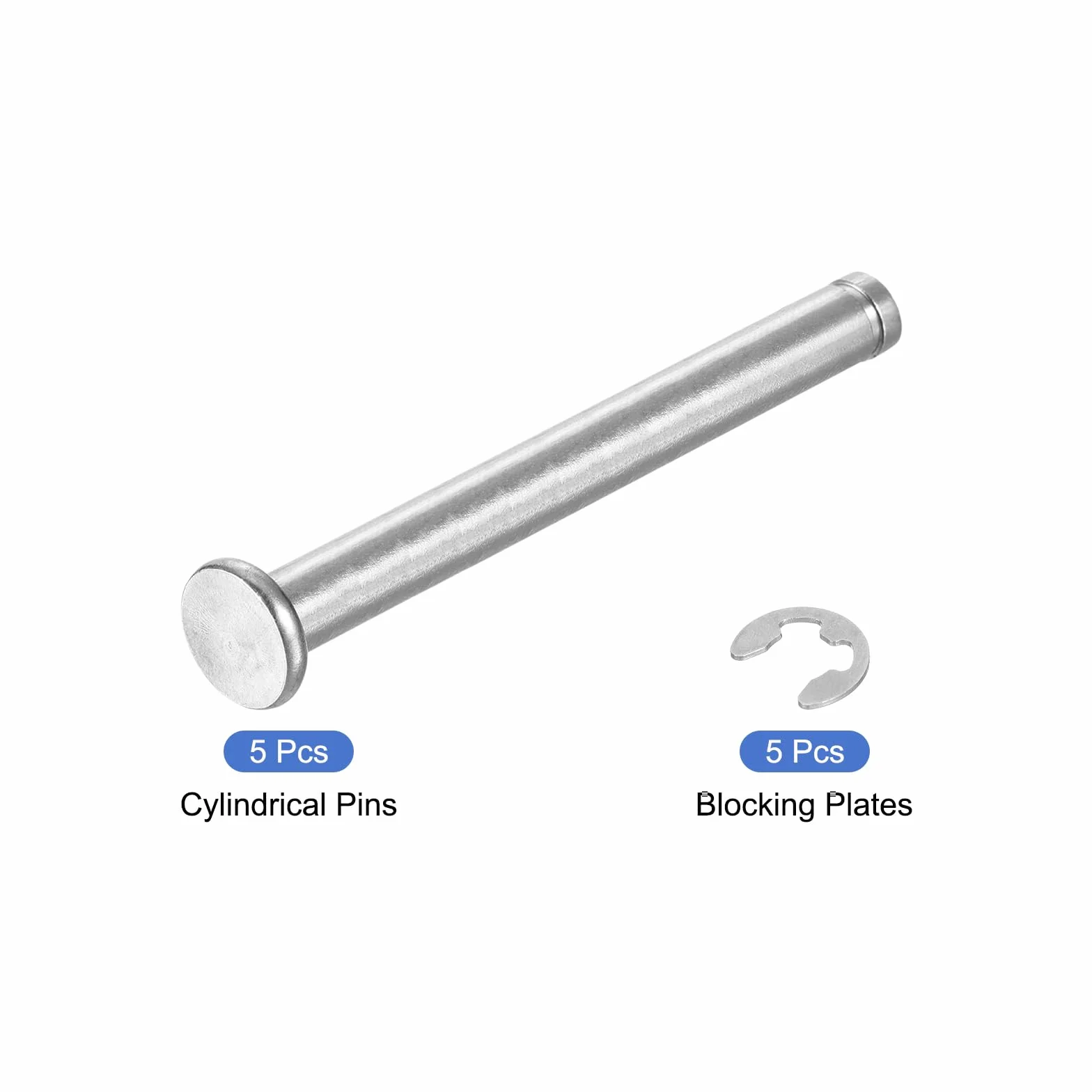 QUARKZMAN 5Set M6x60mm Perno Posizionamento Cilindrico Elastico Acciaio Inossidabile 304