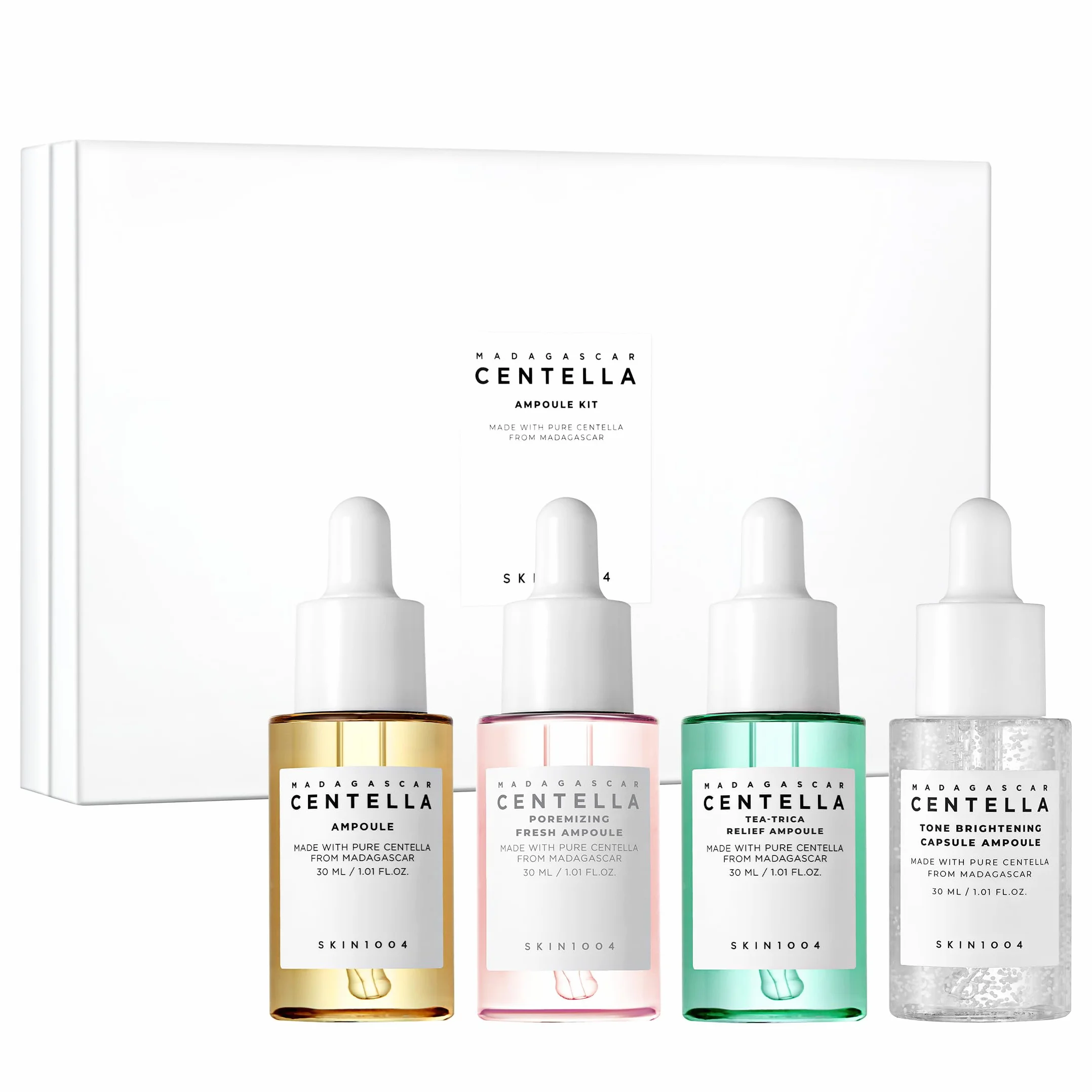 SKIN1004 Madagascar Centella Ampoule Kit (4 pezzi)