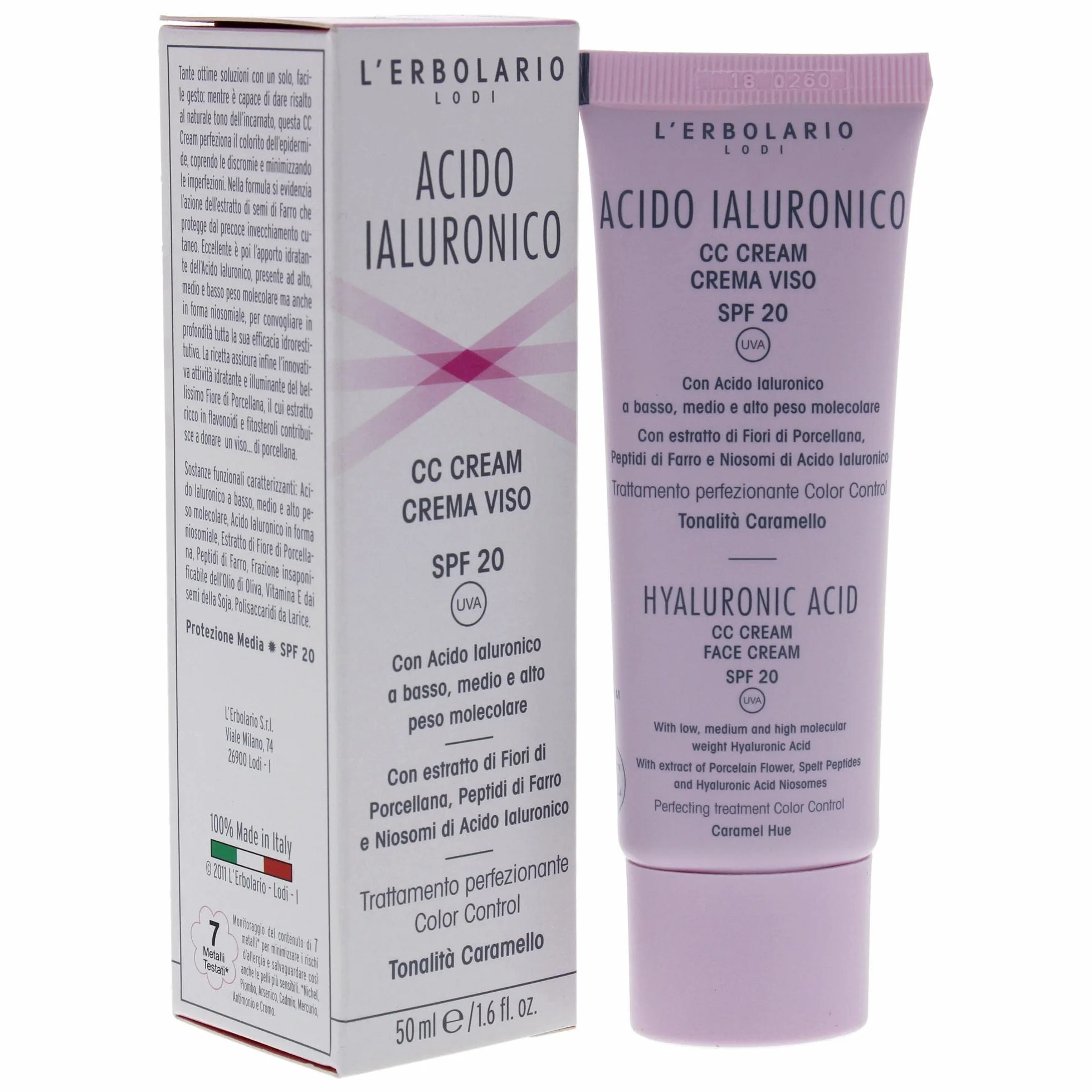 Acido ialuronico cc cream caram spf20 50 ml