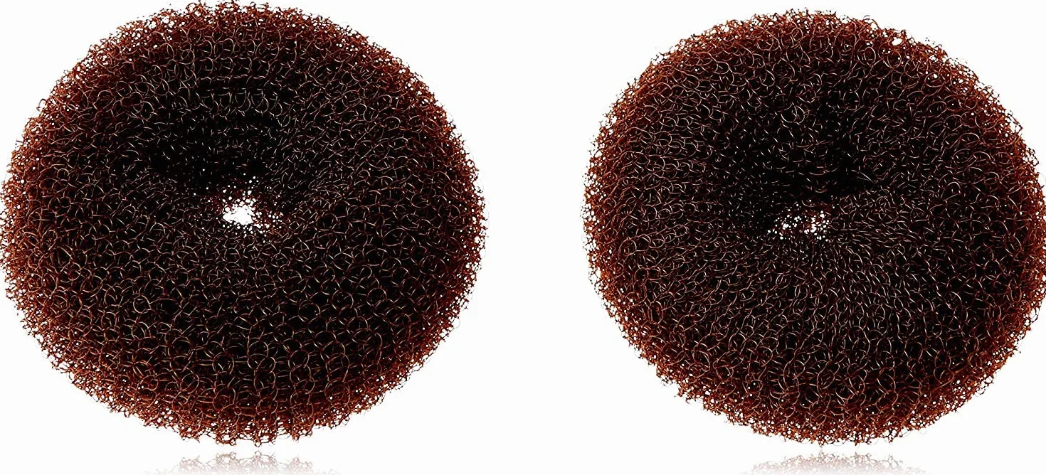 CareforYou Elastico in spugna a ciambella per chignon, confezione da 2 pezzi, taglie per bambini S e M