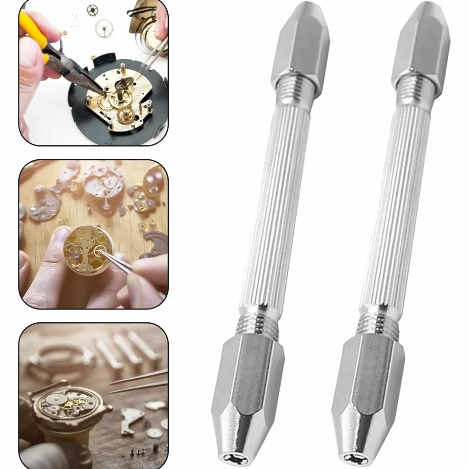 Mini Trapani a Mano 0,5-3,2 mm Trapano Modellismo con 10 Punte Micro Twist Drill Bits per Bricolage