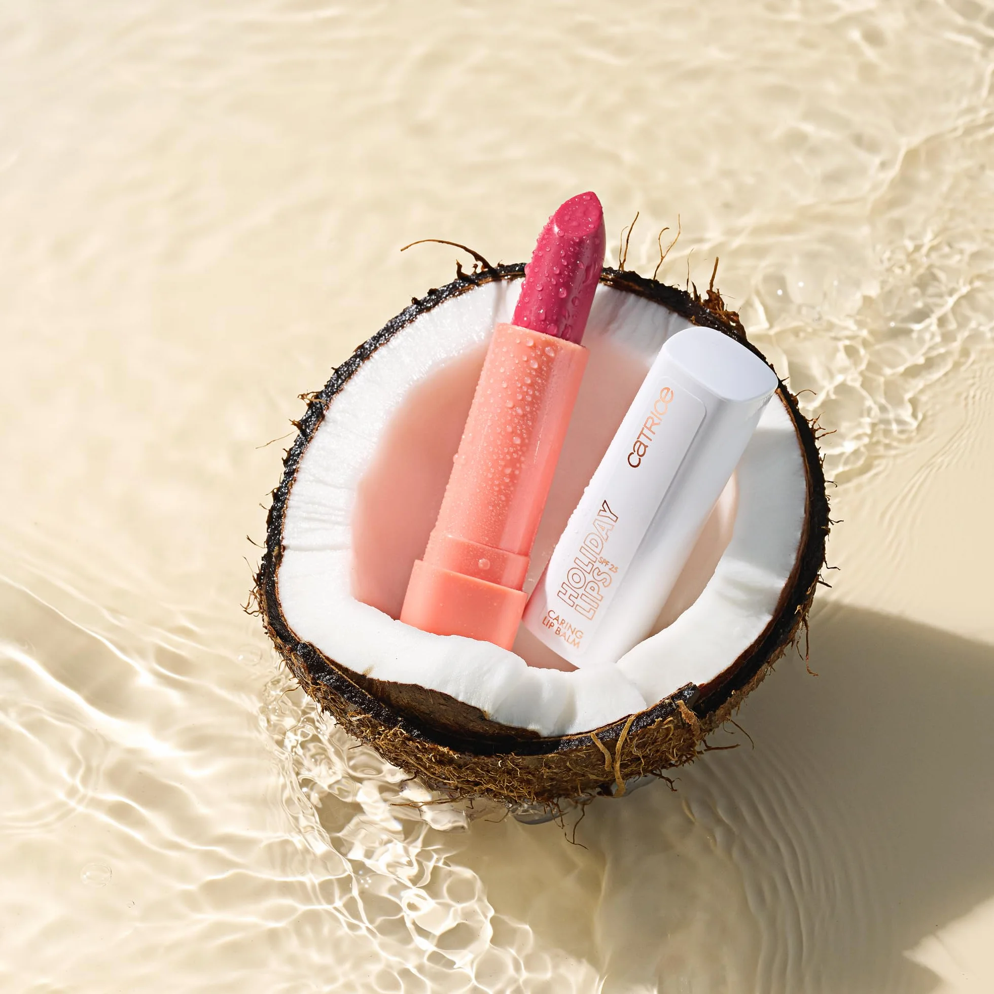 Catrice Holiday Lips Balsamo Labbra con SPF, curativo, protettivo, traslucida (3.5g)