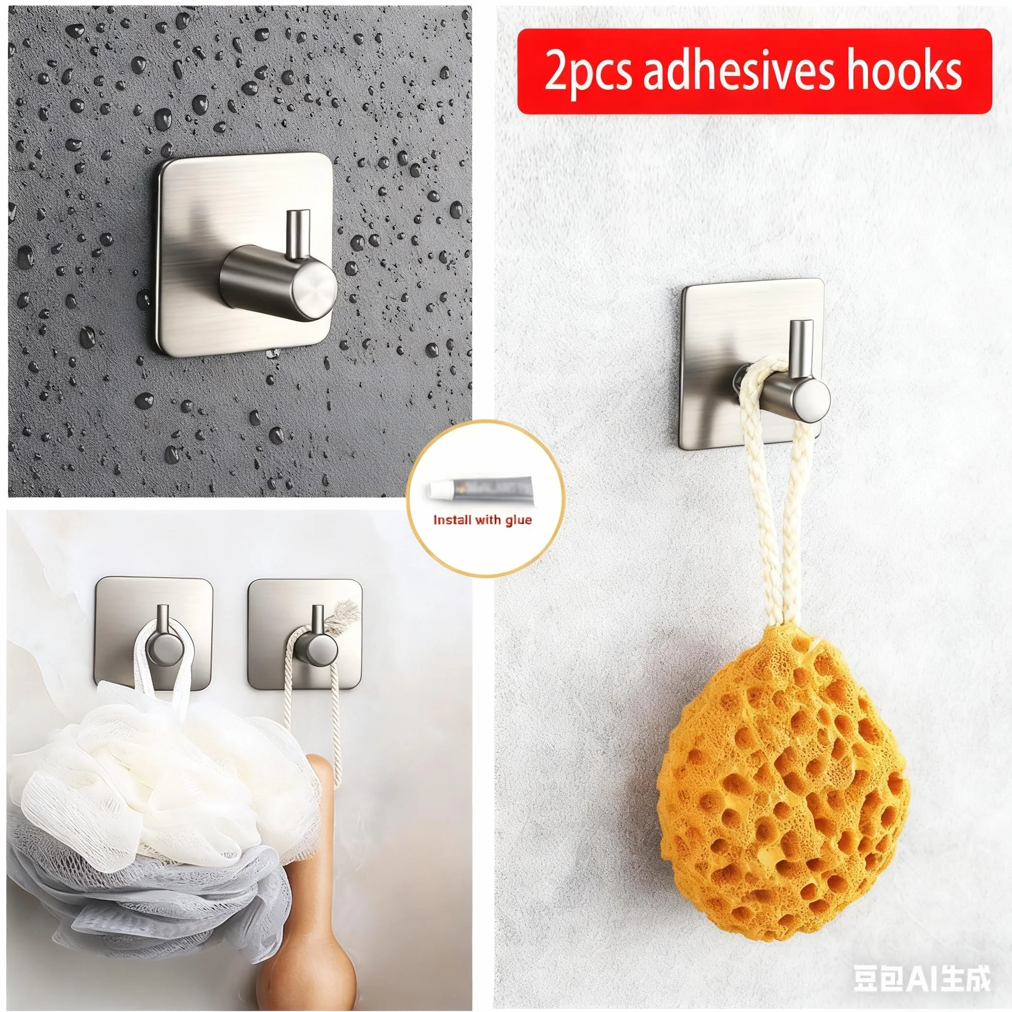 Set di Accessori da Bagno 8 Pezzi Porta Asciugamani Acciaio Inossidabile Argento