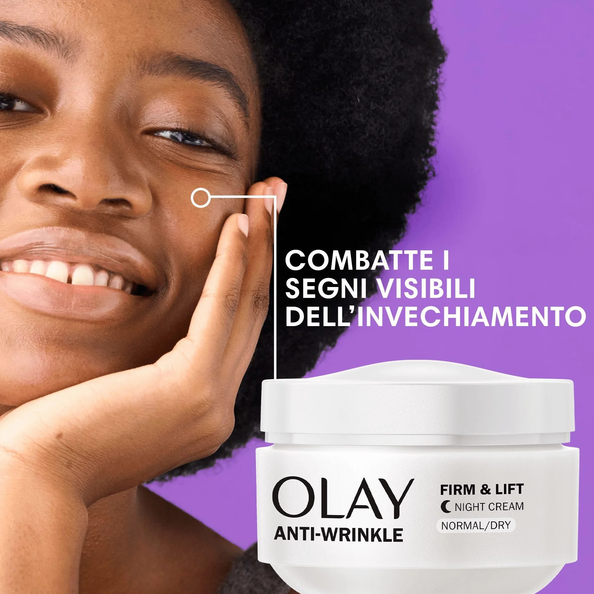 Olay/Olaz Anti-Rughe Tonifica E Rassoda Crema Notte Idratante Anti-Età, 50ml