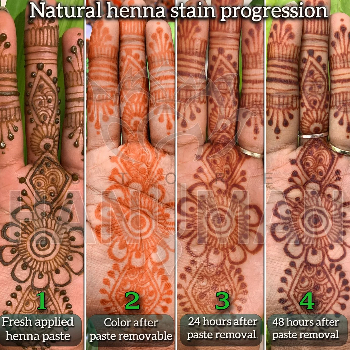 100% Natural Original Kaveri Mehendi Cones 4 pcs x 25g