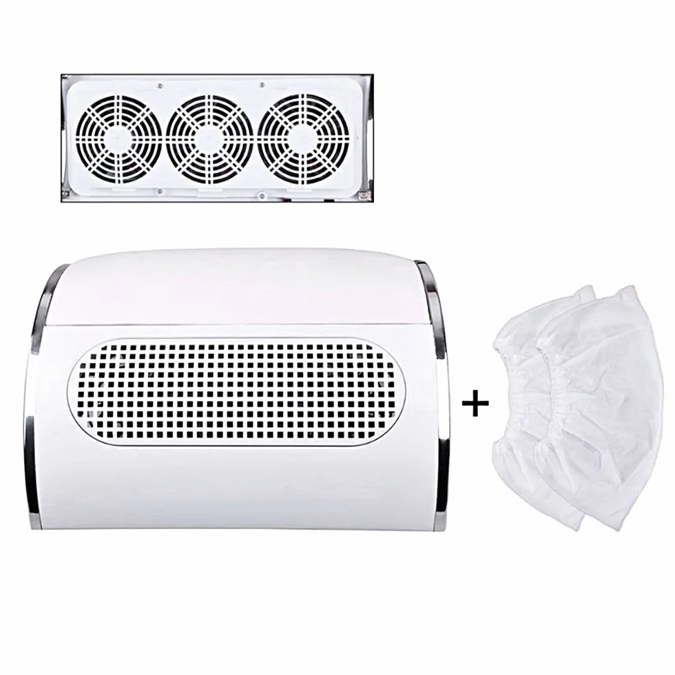Aspiratore Unghie da Tavolo, leggero, 3 Ventole Professionale da Estetista 36w