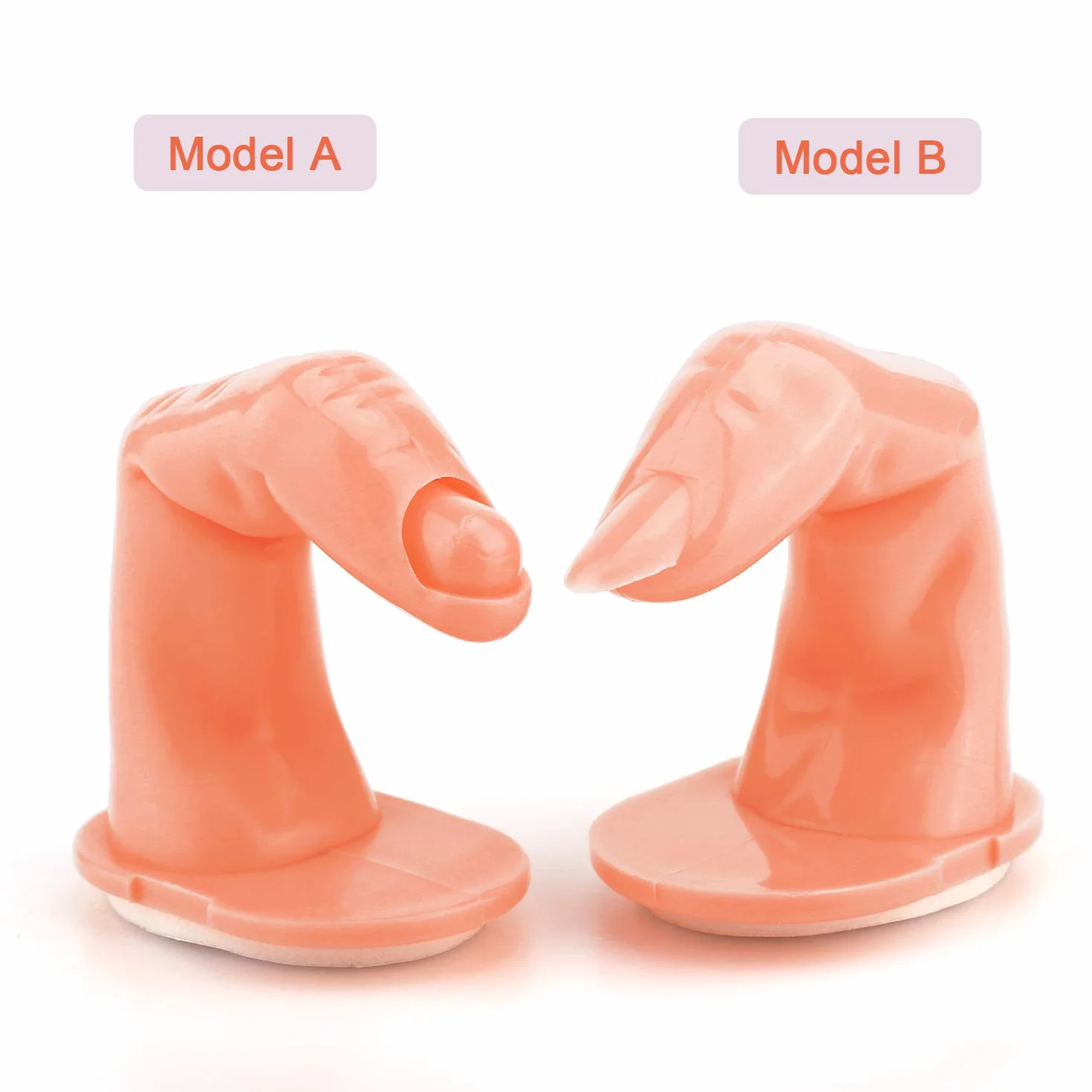 MWOOT 10 Pezzi Modello in Acrilico Dita, Fake Finger Model, Strumento di Pratica per Manicure Mano Nail Art Training