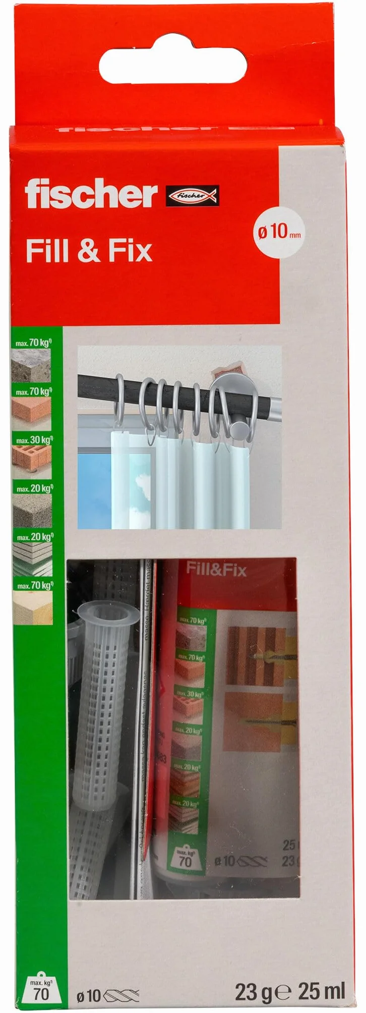 Fischer Fill and Fix Riparazione Fori Tasselli Resina Bicomponente 51098
