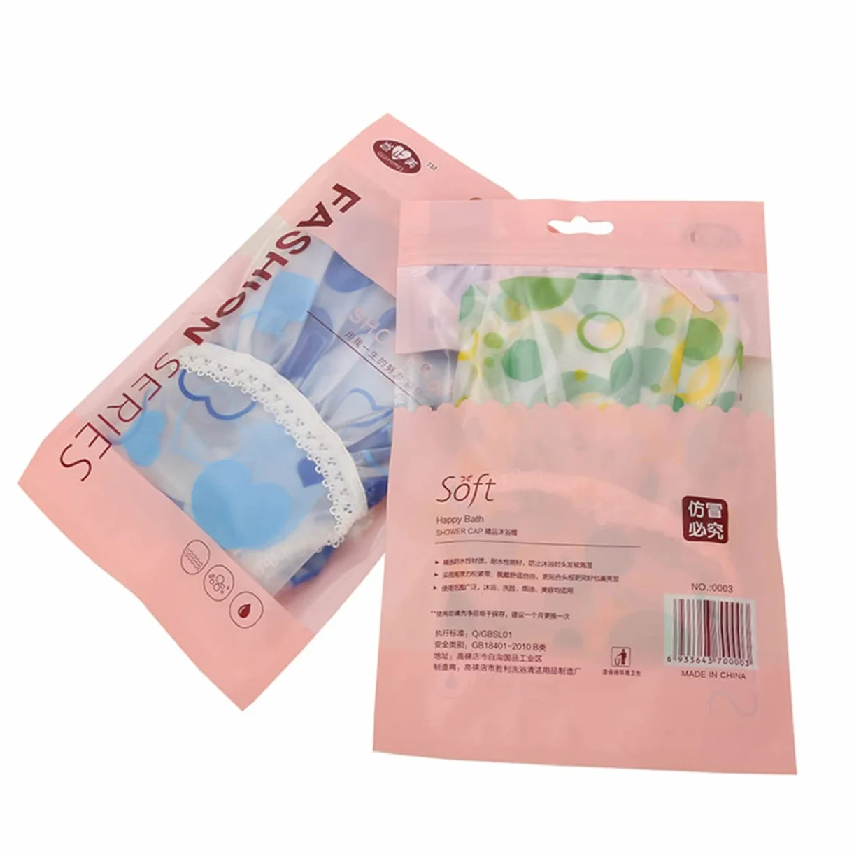 Didiseaon 20pezzi Cappelli Da Impermeabili Pe Design Stampato Cuffie Da Bagno Elastiche e Spesse Per Viaggi e Attività All Aperto Colori Misti