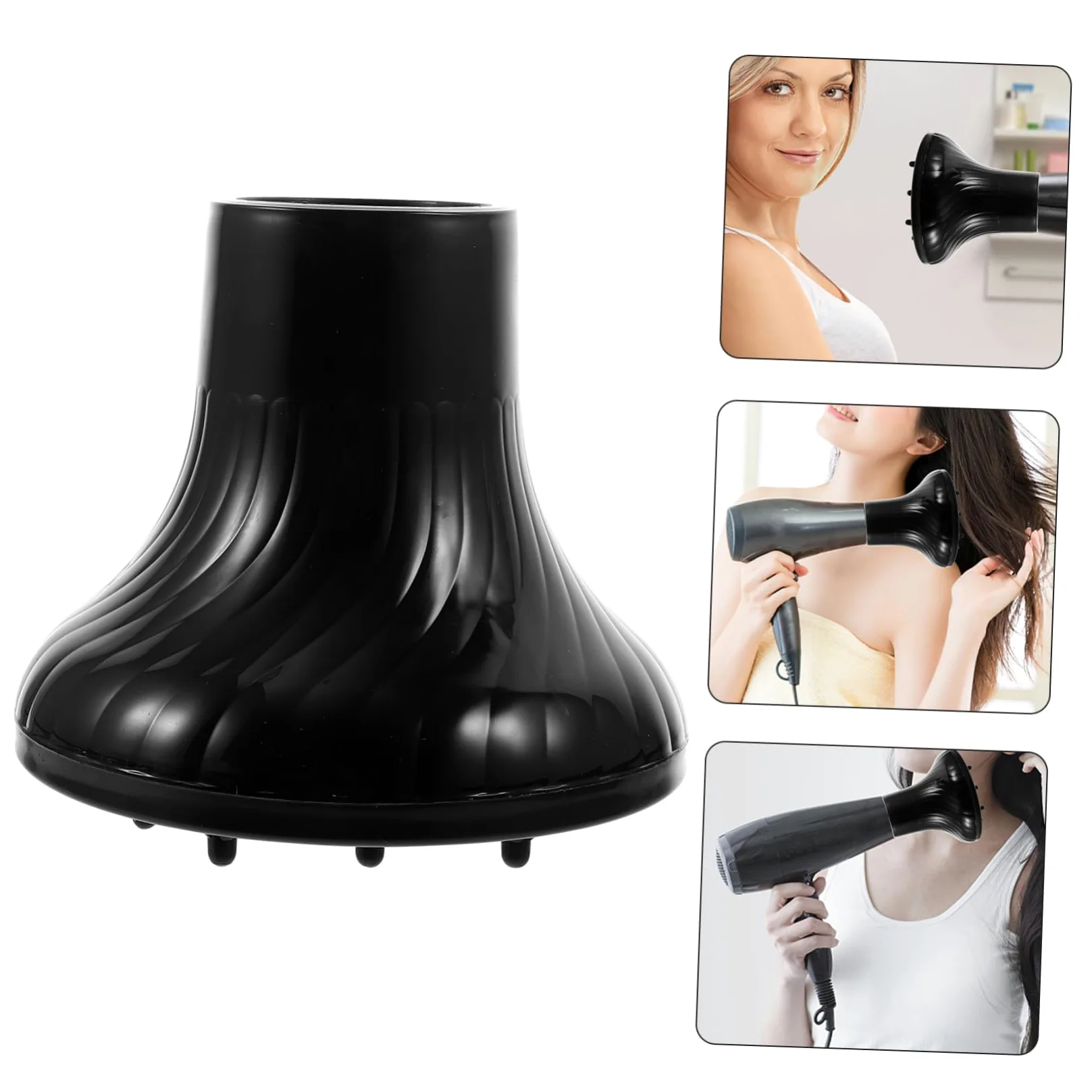 Homoyoyo Diffusore per Asciugacapelli Chioma Ricci e Mossi Flusso Aria 360° e Alta Resistenza al Calore per Impiego Domestico e Professionale in Salone
