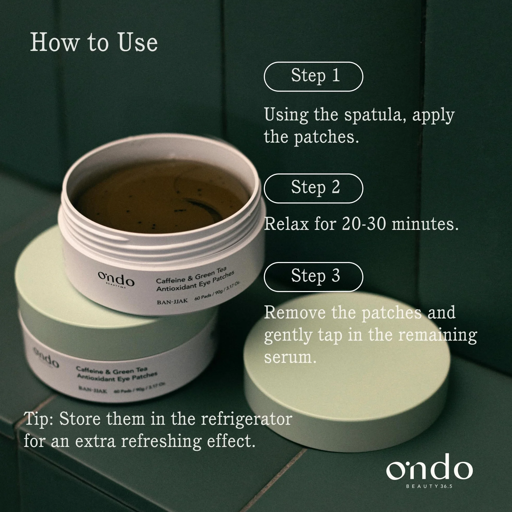 Caffeine & Green Tea Antioxidant Eye Patches 90 Ml