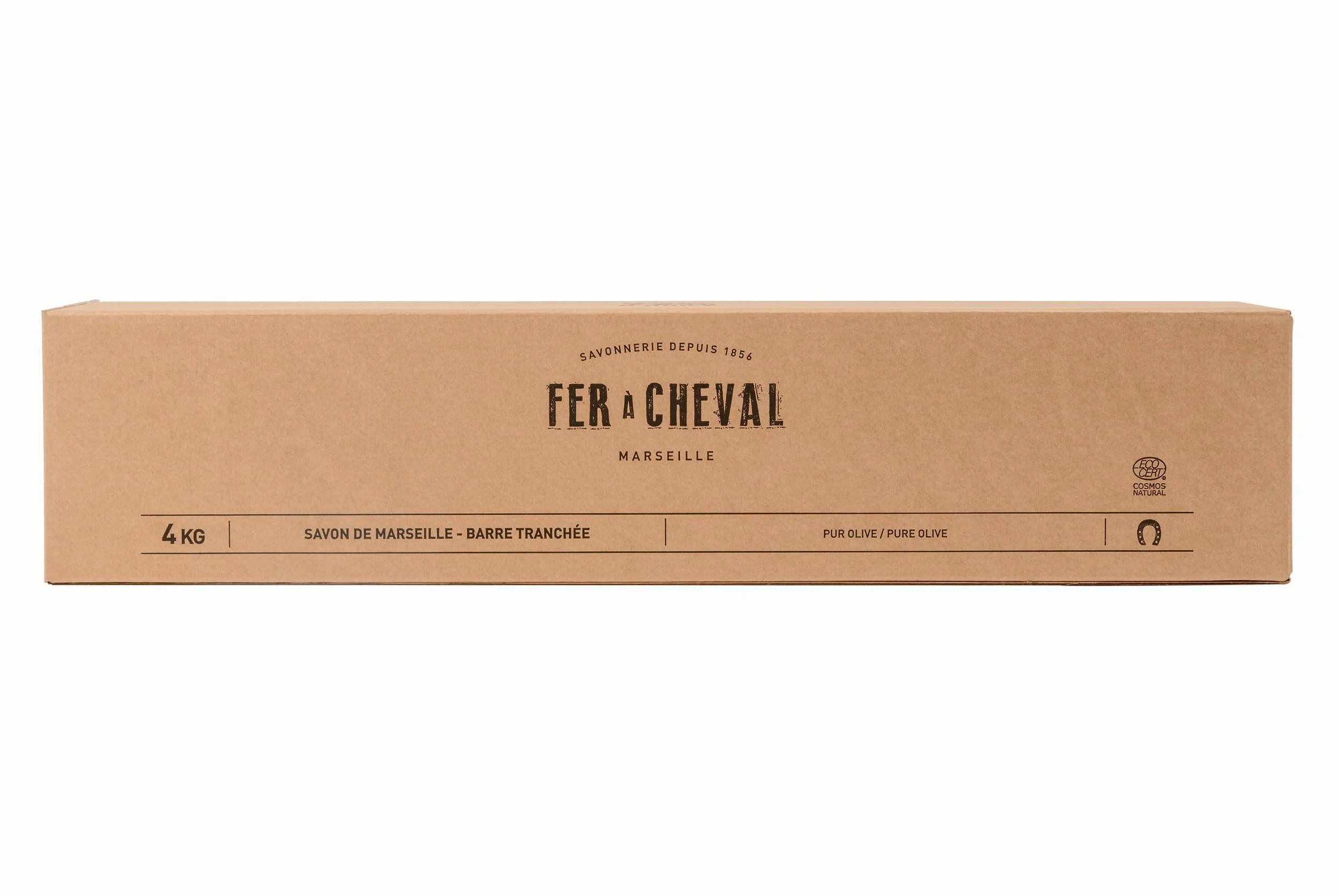 Fer à Cheval - Vero sapone di Marsiglia con olio d'oliva (100% di olio d'oliva) 4KG (10 SASsoni da 400GR)