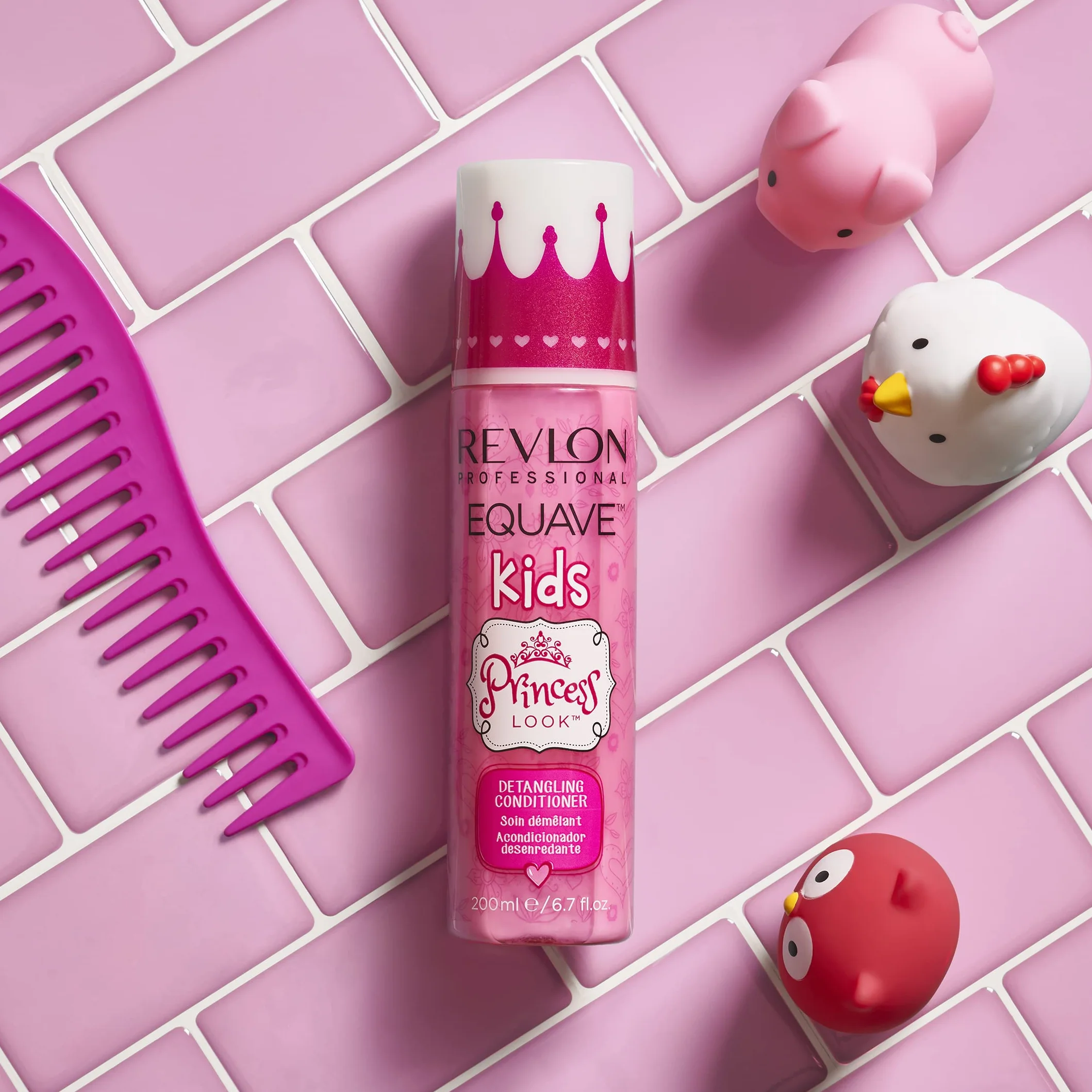 REVLON PROFESSIONAL EQUAVE KIDS PRINCESS LOOK Balsamo Districante, Balsamo Districante per Bambine Senza Risciacquo, 200 ml