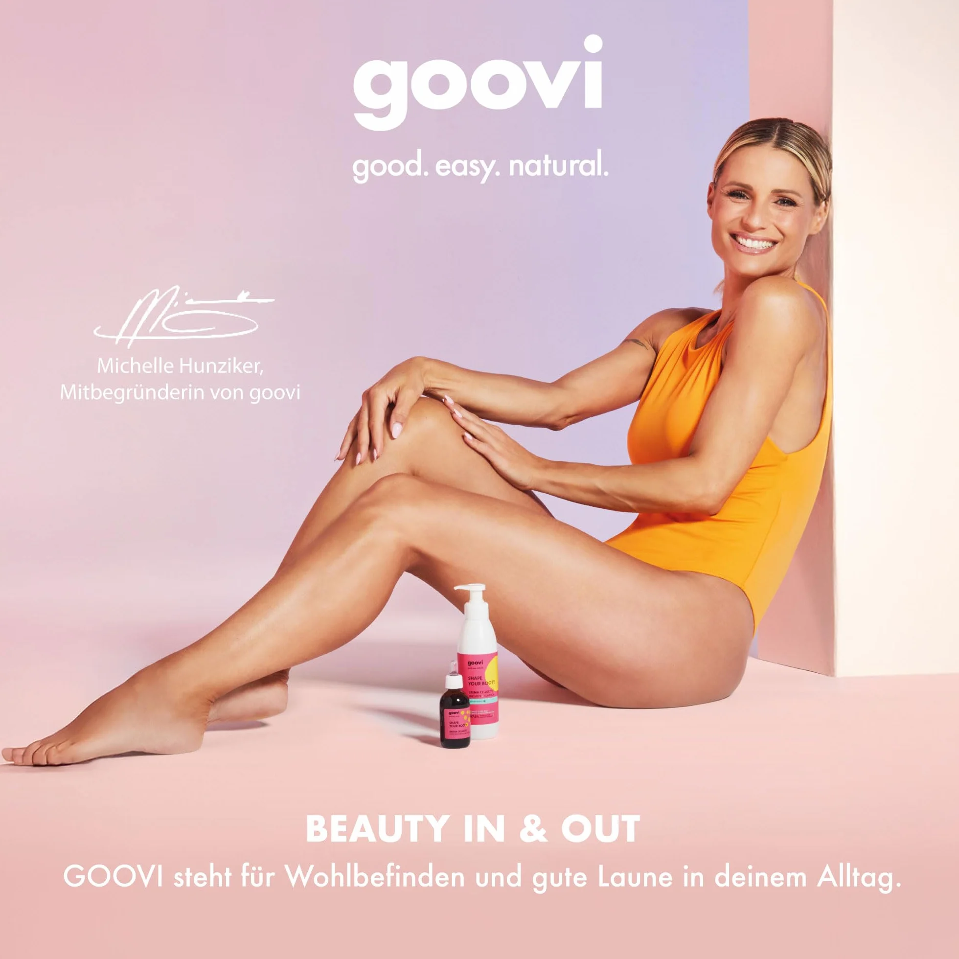GOOVI Naturally At My Best Tinted Beauty Cream - Crema giorno colorata con SPF 15, BB Cream naturale per tutti i tipi di pelle, idratazione, copertura e cura in uno, 30 ml