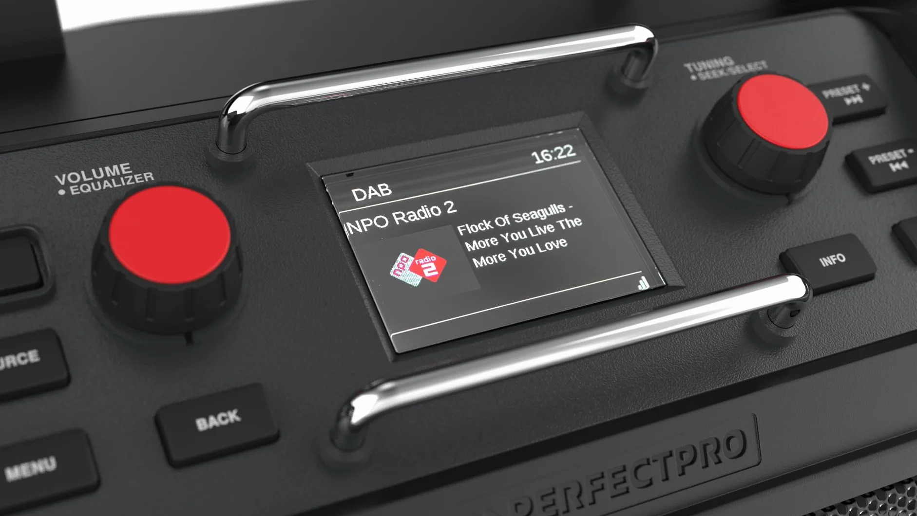PerfectPro Rockpro Radio da cantiere DAB+ FM Bluetooth IP65 RP2